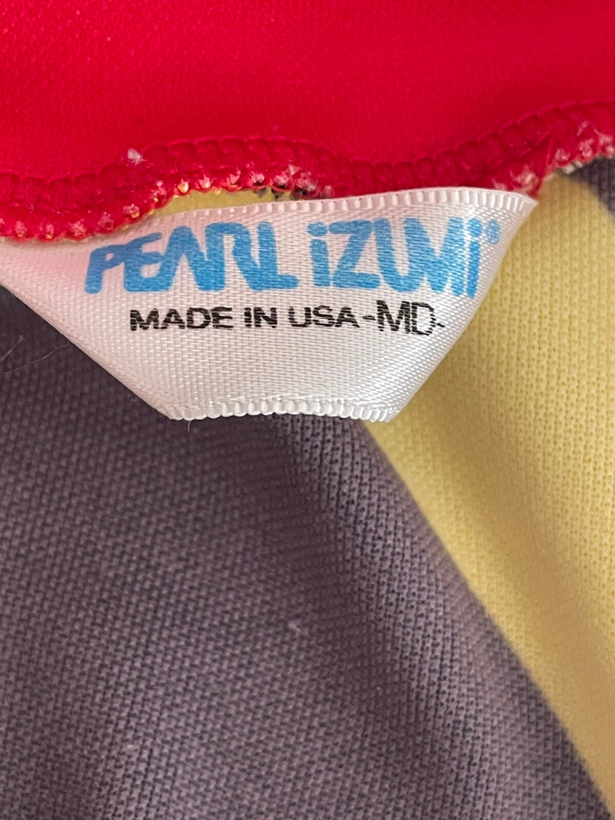 Vintage Pearl Izumi Bicycle Top Multi Color Jersey Made In USA Size M