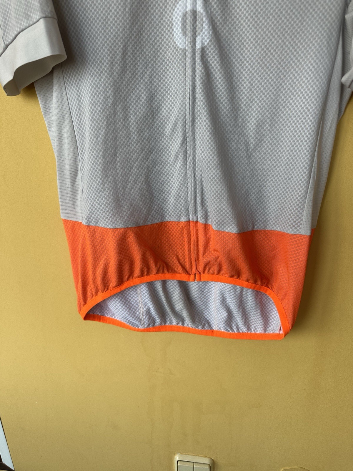 POC Essential Road Gris/Orange Bike Jersey Back Pockets Size M Men
