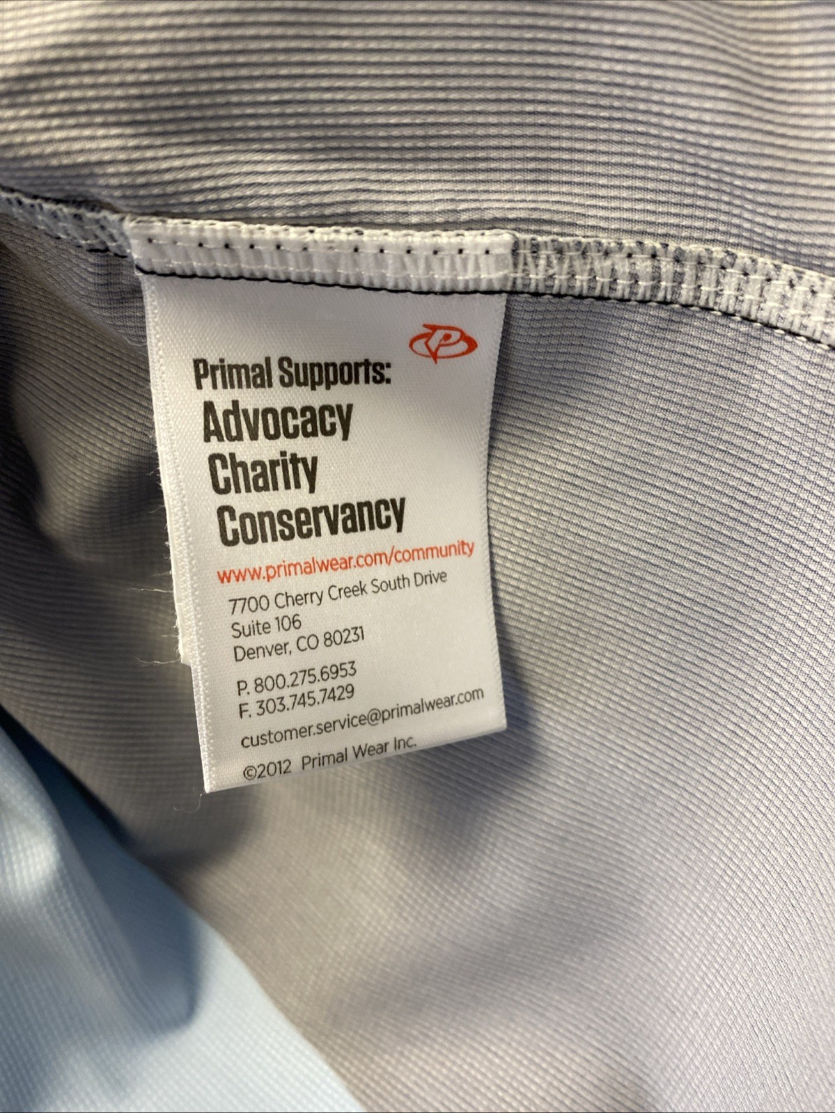 Primal Cycling Wind Vest Mens Large Blue Courage Classic Full Zip NEW/0649