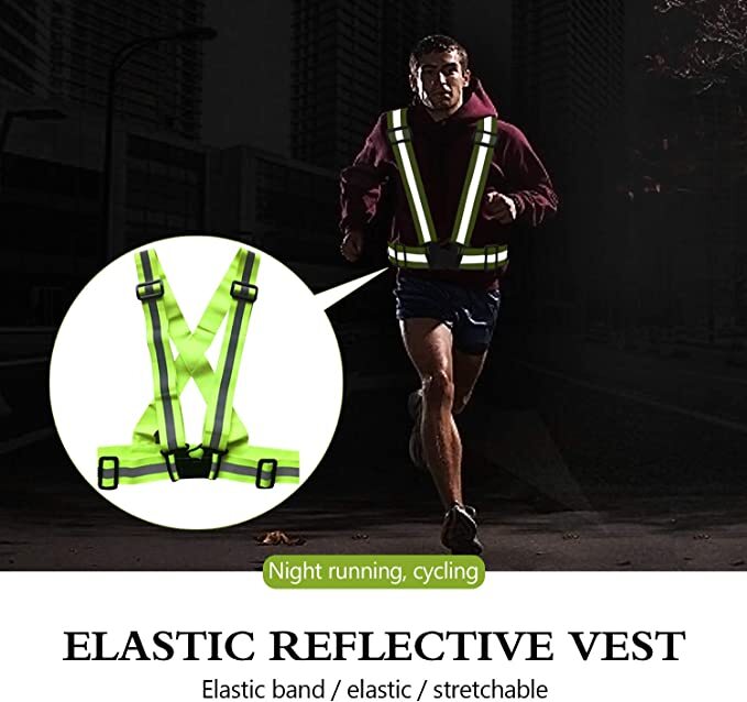 Hi Vis Waist Belt High Visibility Cycling Tops Reflective Stripes Safety Vest