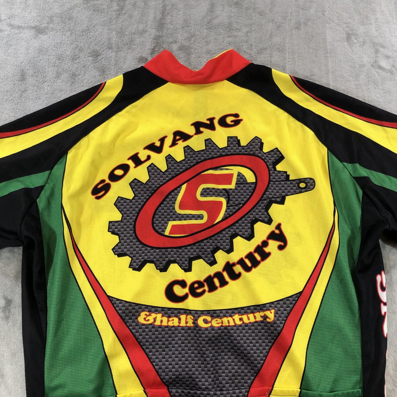 Squadra Cycling Jersey Mens 2XL Solvang Century Half Century 1/4 Zip Shirt Bike