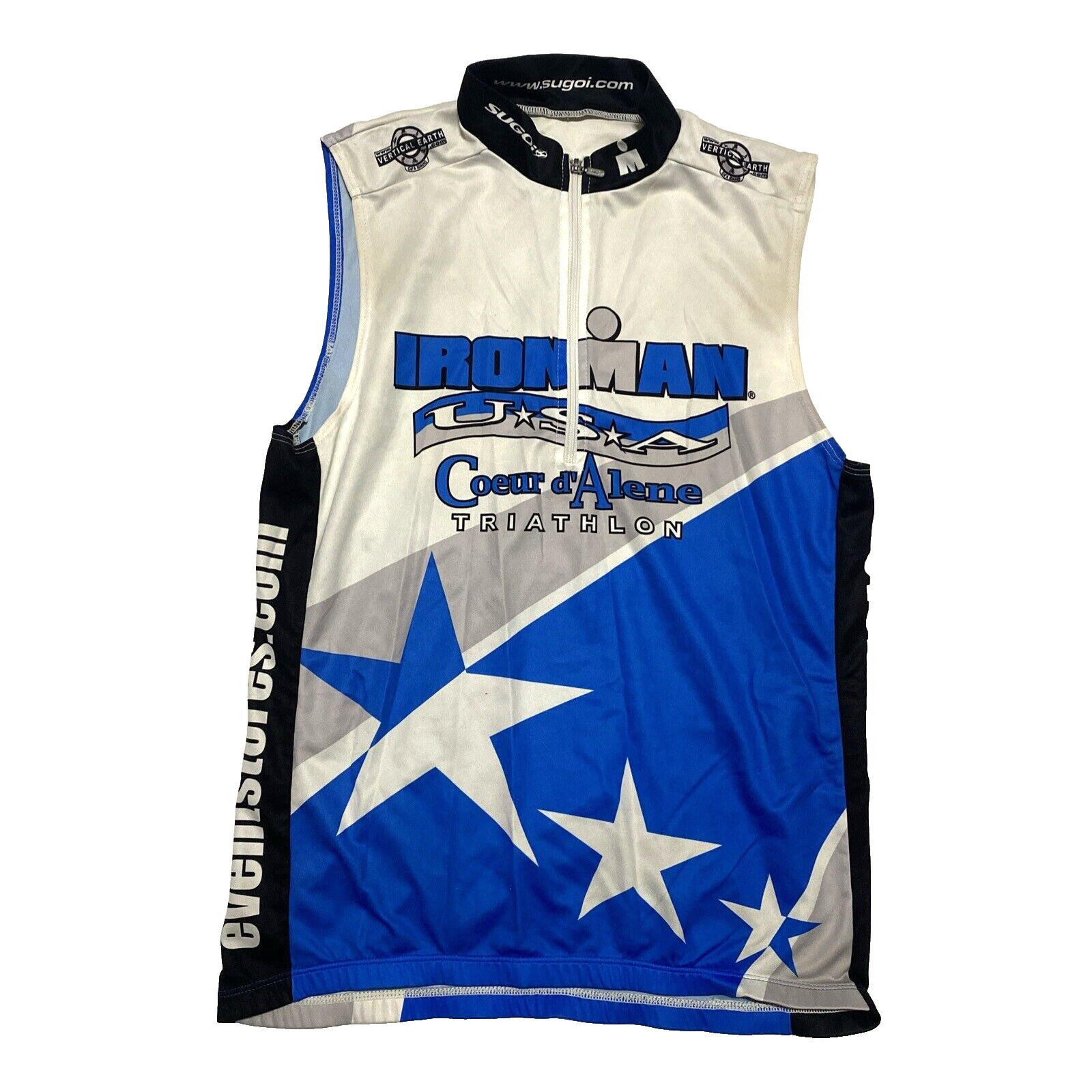 Ironman Coeur d’Alene ’05 Triathlon Mens Sz Medium Sleeveless Cycling Jersey Set