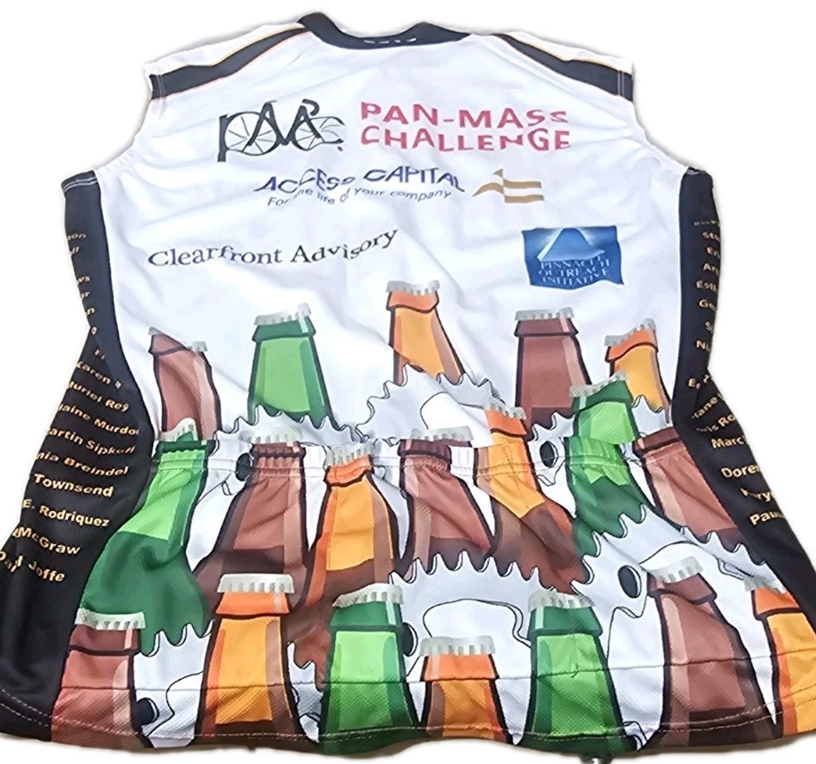 New! PEAK.1.SPORTS- Womens Slvless, Full Zip Graphic Print Cycling Jersey-(M)