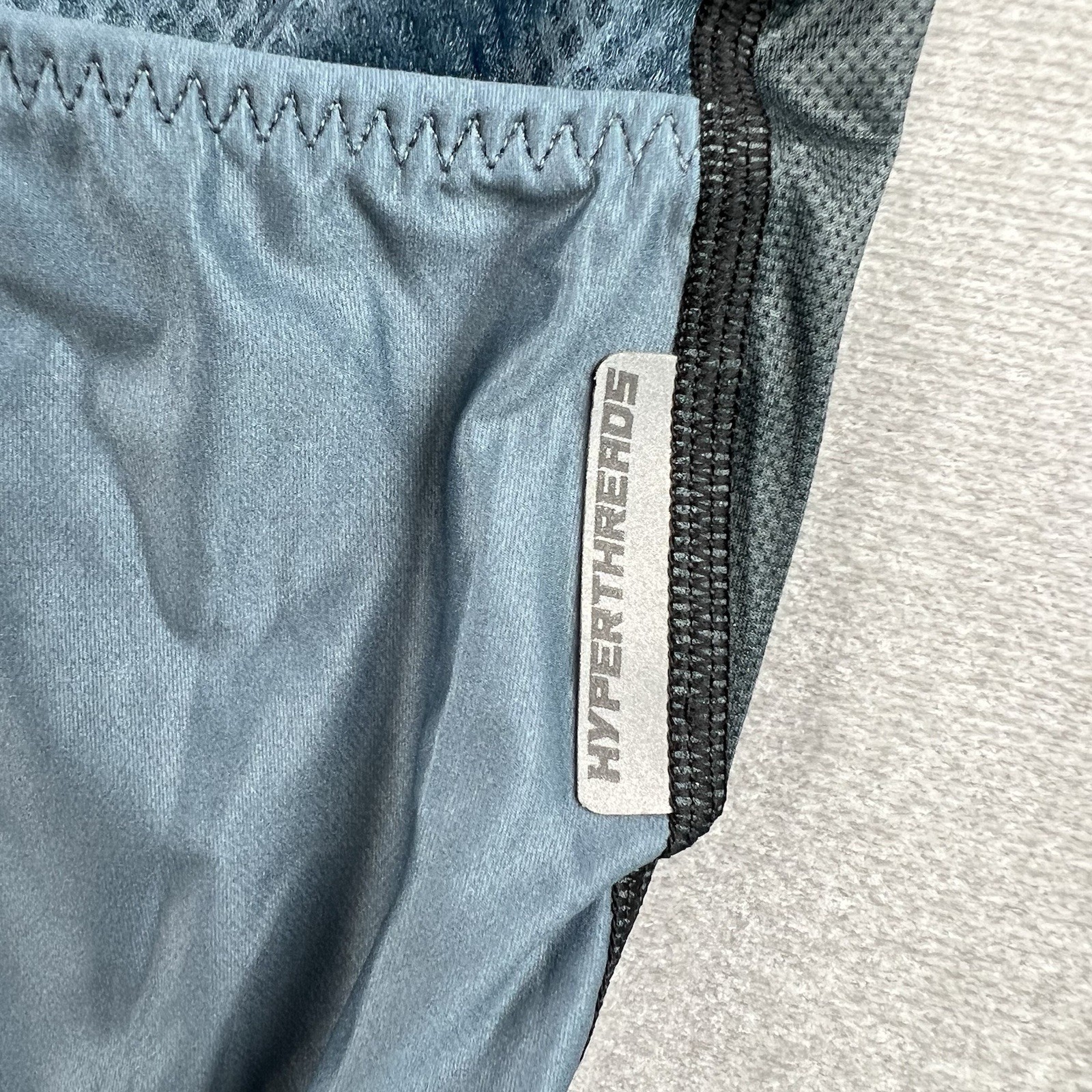 Hyperthreads Core Cycling Jersey Womens L Blue Full Zip Pockets NEW