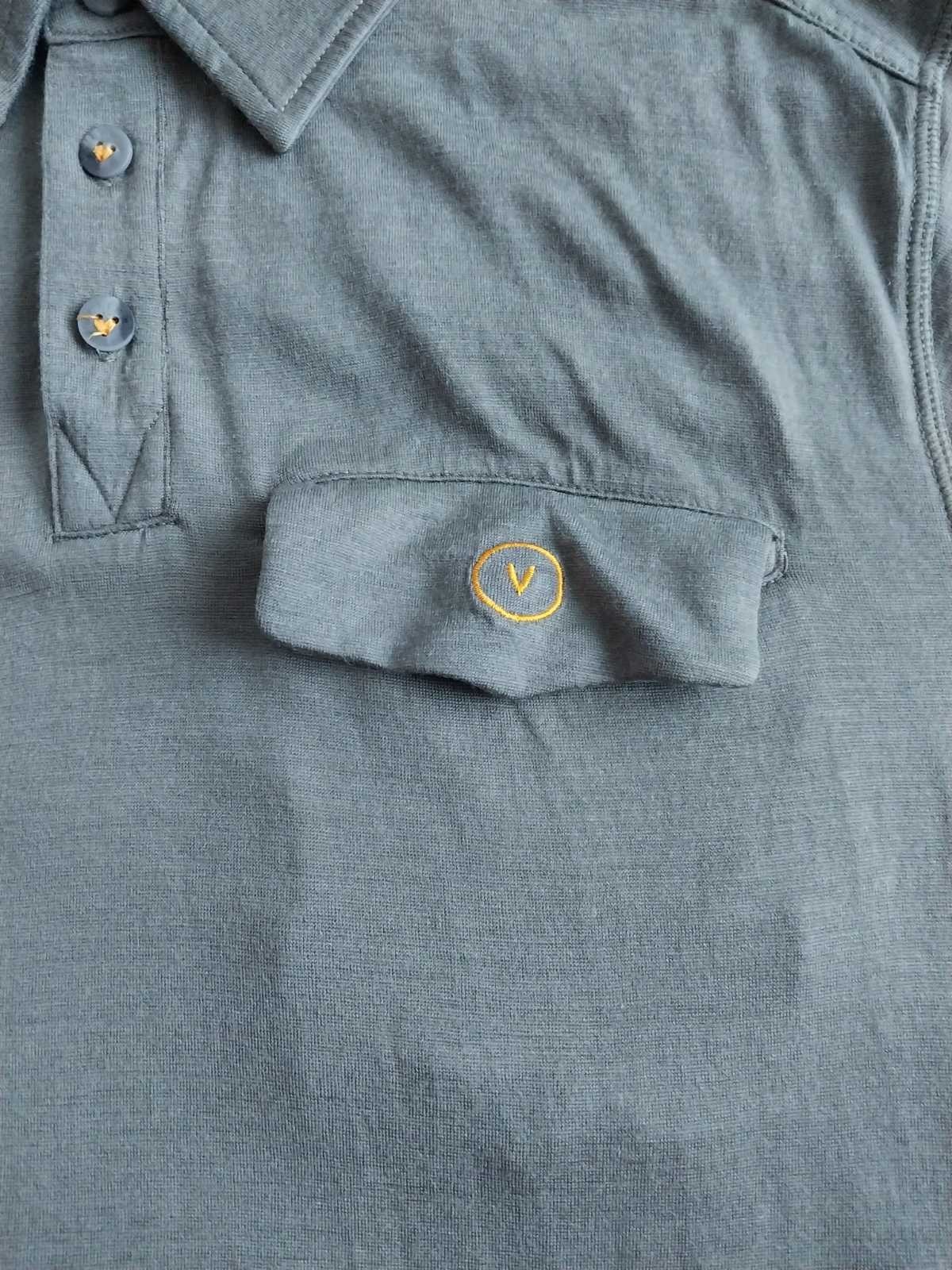 Vulpine Merino Wool Mens Cycling Jersey Polo Short Sleeve Size M