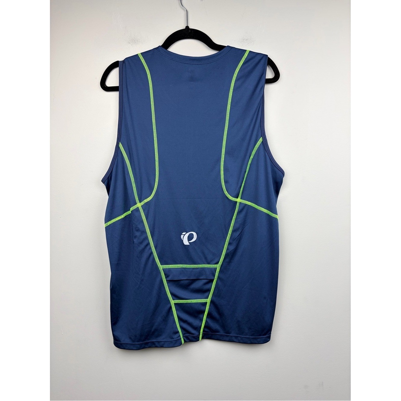 Pearl Izumi Elite Tri Singlet Men’s XL Blue 1/2 Zip Sleeveless Cycling Jersey