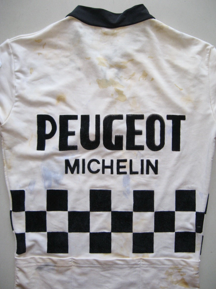Vintage Peugeot Michelin Cycling Jersey Bicycle France Rare!