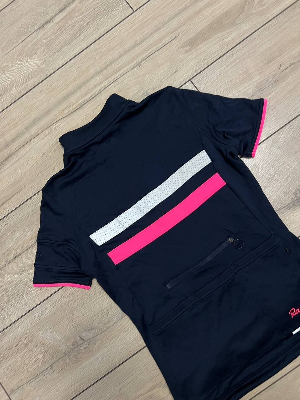 Women Rapha SS Berver Jersey II Blue Navy Full Zip Bike Racing sz S Wool Cycling