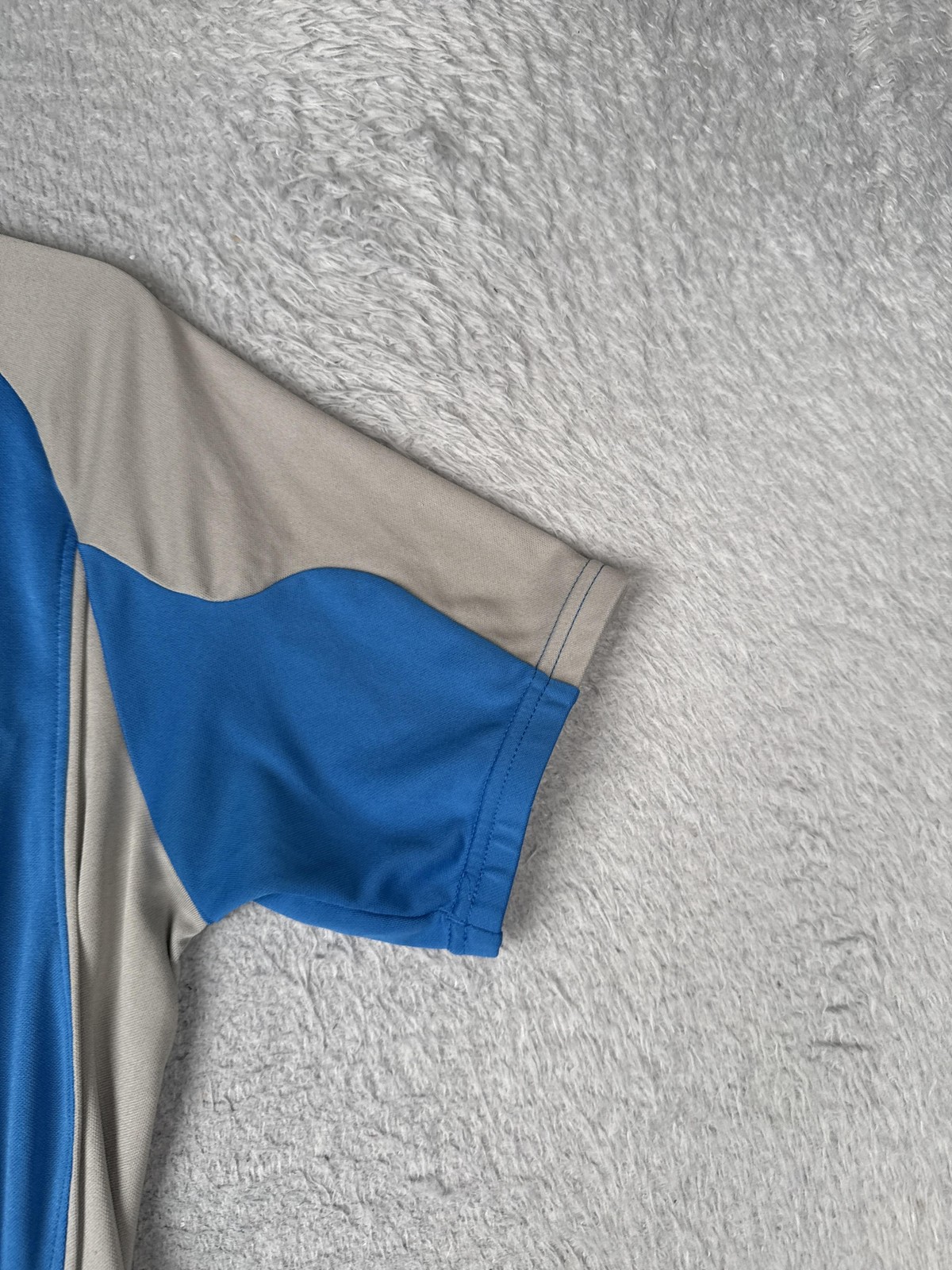 Pearl Izumi Cycling Jersey Mens Large Blue Full Zip Short Sleeve Pockets Bike