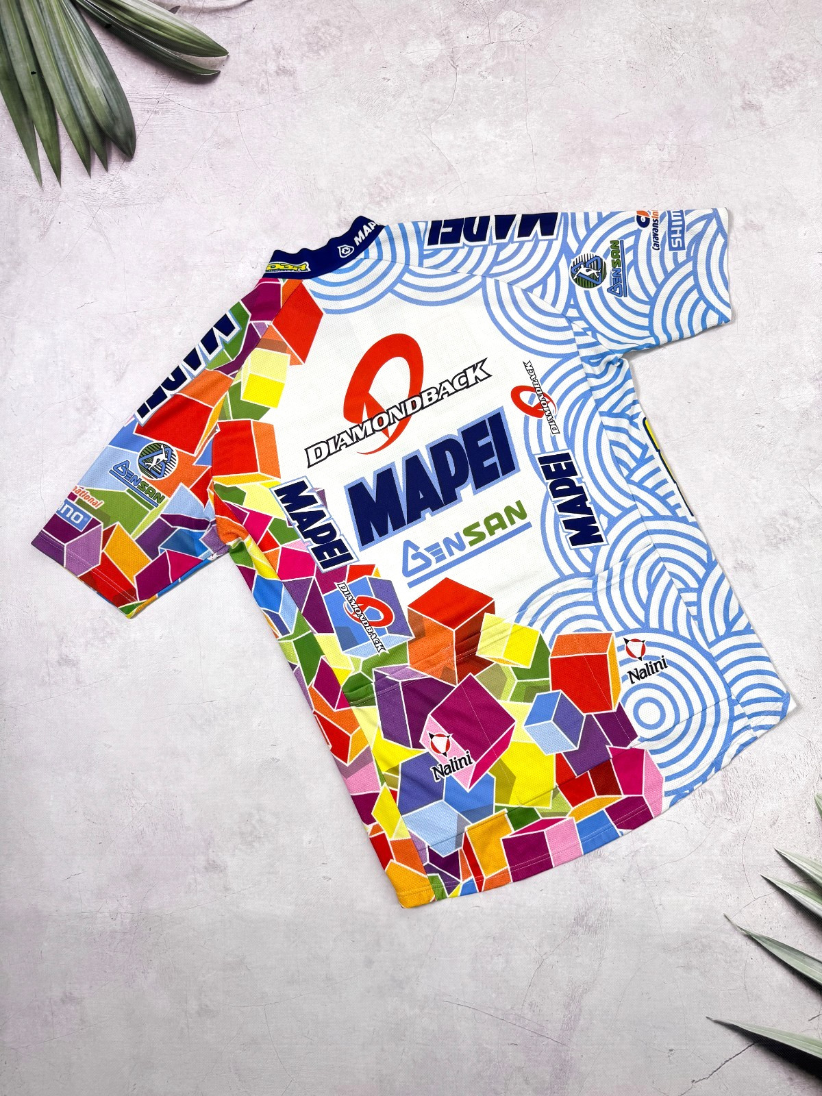 Vintage Nalini Mapei Diamondback Rock Shox Cycling Jersey Michelin Shimano / M