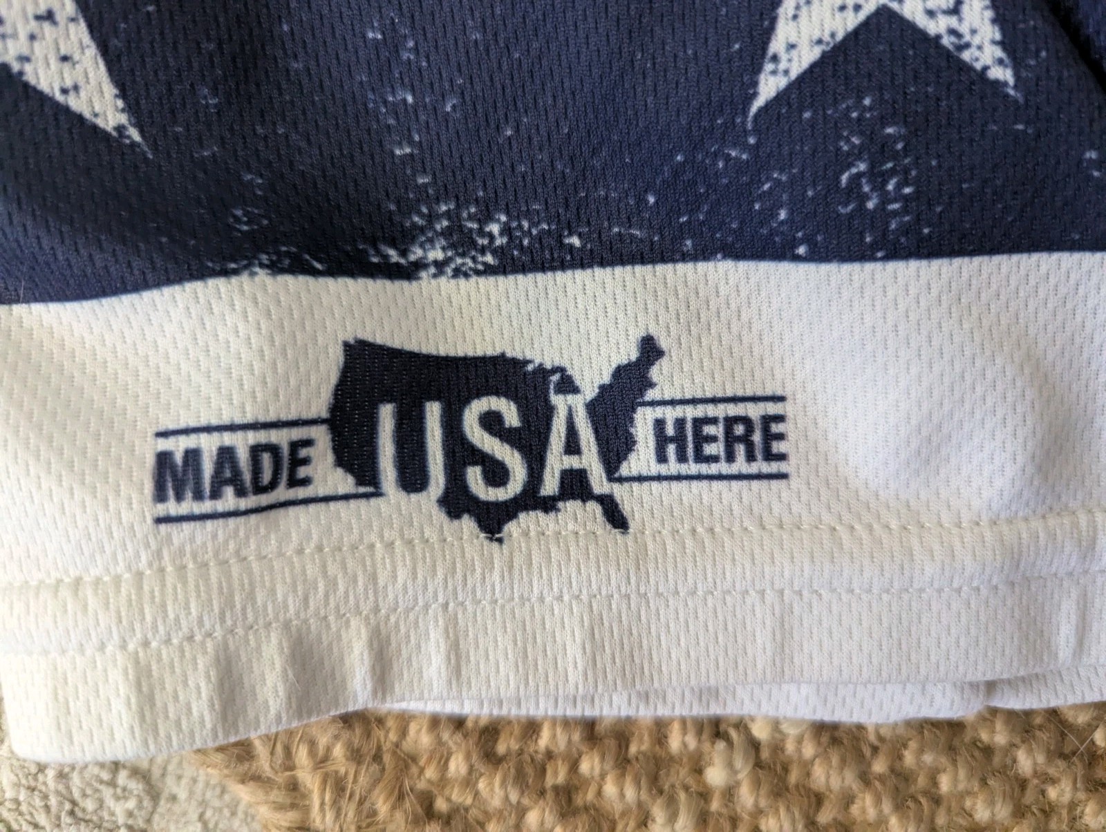 Voler Men’s Cycling Jersey 2XL Red White Blue Flag Print USA Let Freedom Ride