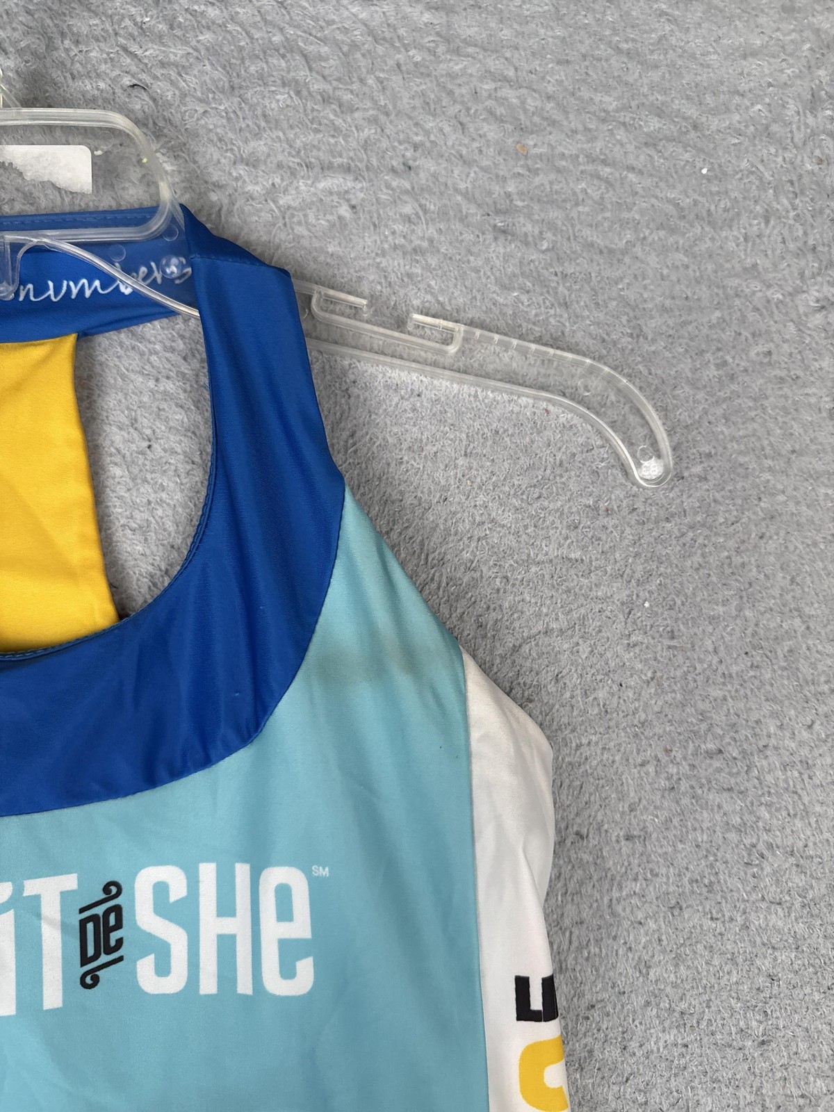 Moxie Cycling Jersey Womens X-Small Blue Tank Esprit De She Pockets Race Bike