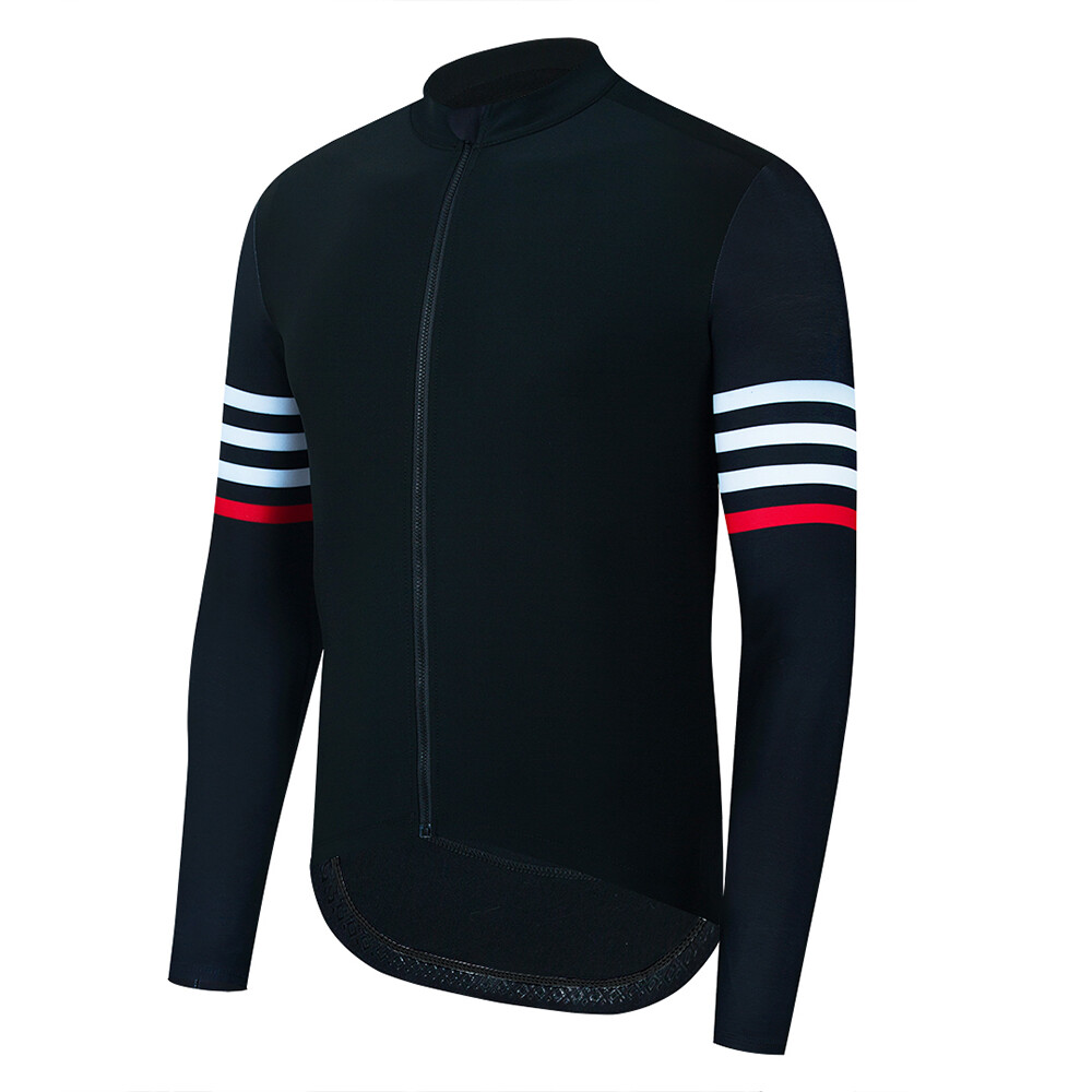 Men’s Cycling Long Sleeve Jersey Bike Winter Thermal Fleece Shirt Bicycle Jacket