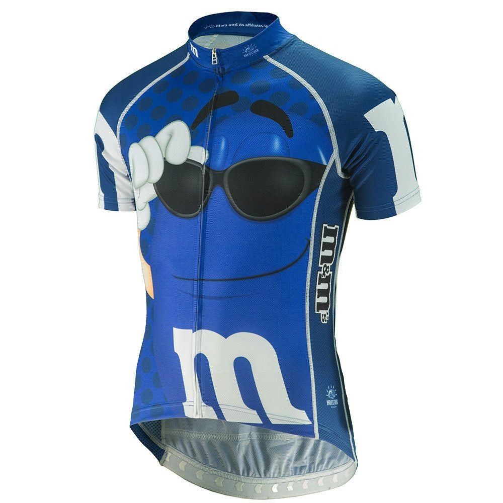M&M’s “Signature” Men’s Cycling Jersey – Blue (Small) – 50% OFF!