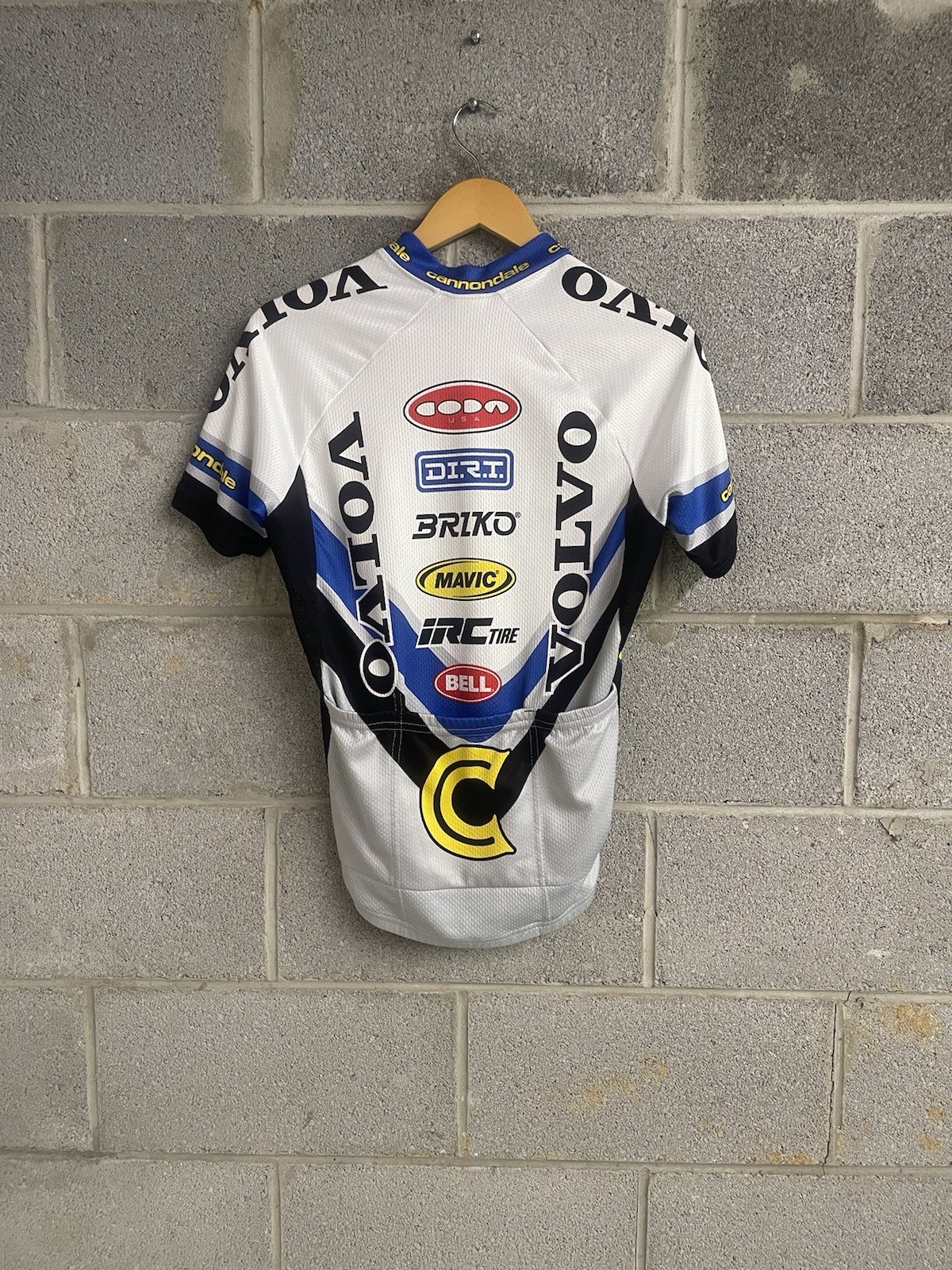 Vintage Cannondale Men’s Volvo 3/4 Zip Cycling Bike Racing USA Made Jersey Small
