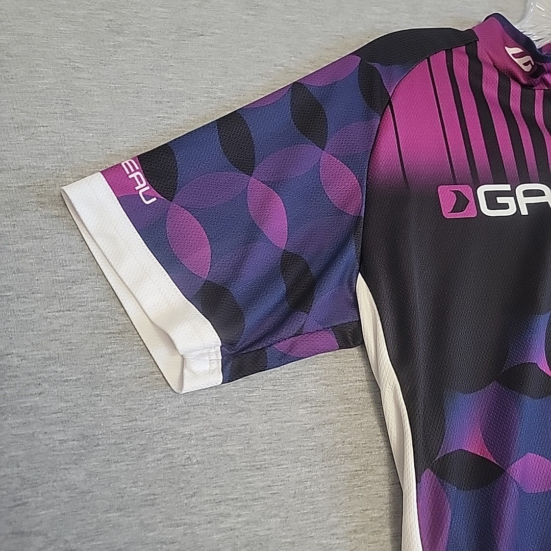 Louis Garneau Women’s XL Cycling Jersey Shirt Top Black White Pink Purple Navy