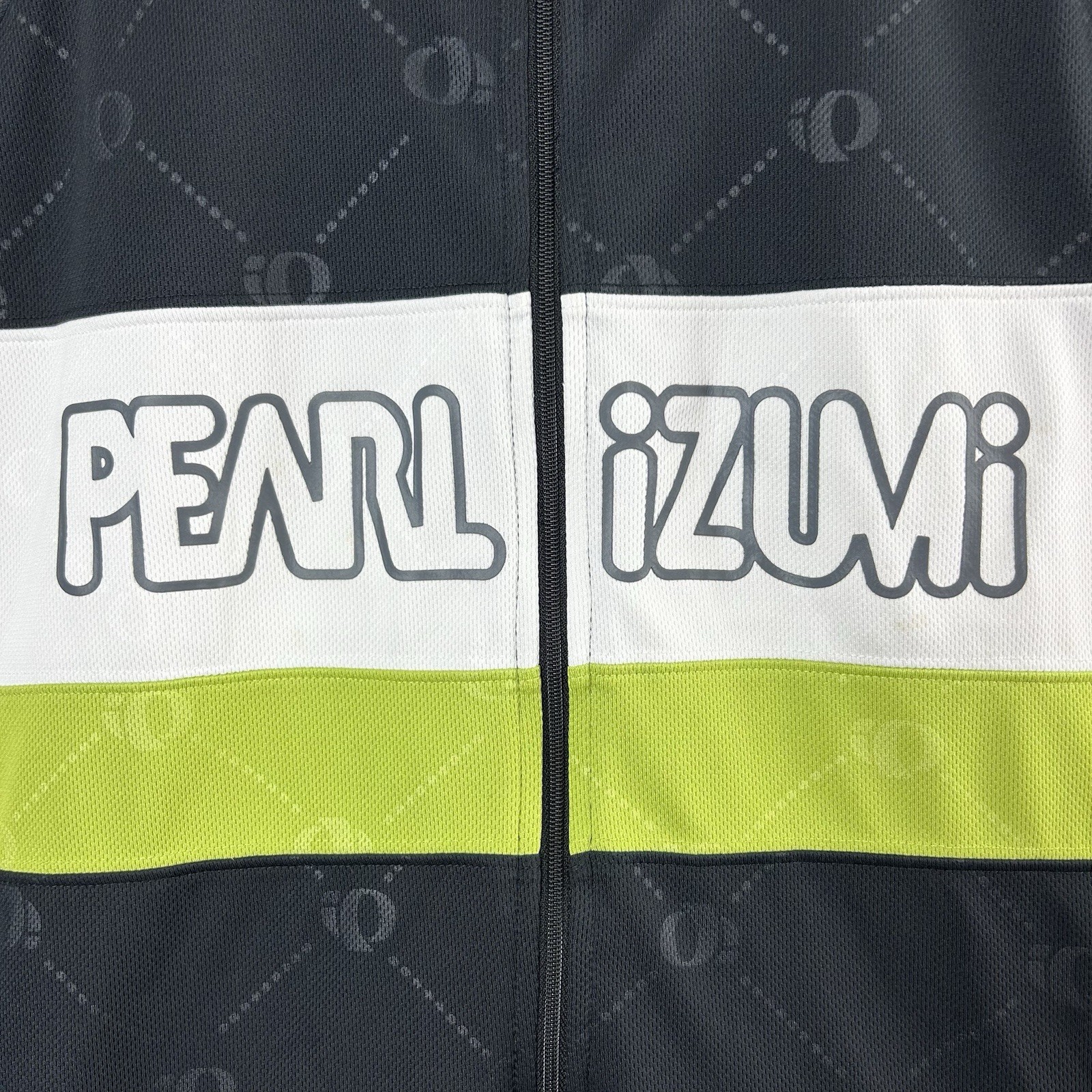 Pearl Izumi Jersey Mens XL Black All Over Print Half Zip Cycling Outdoor