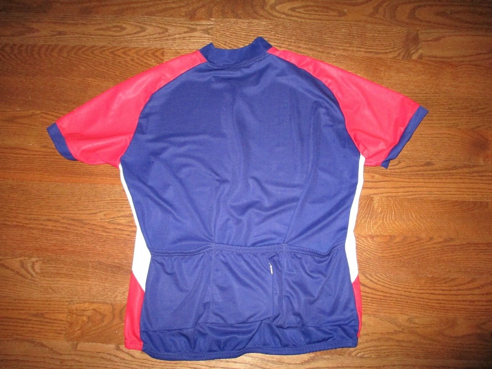 Mens VTG Performance Multi-Color 1/2 Zip Short Sleeve cycling Jersey Sz. L