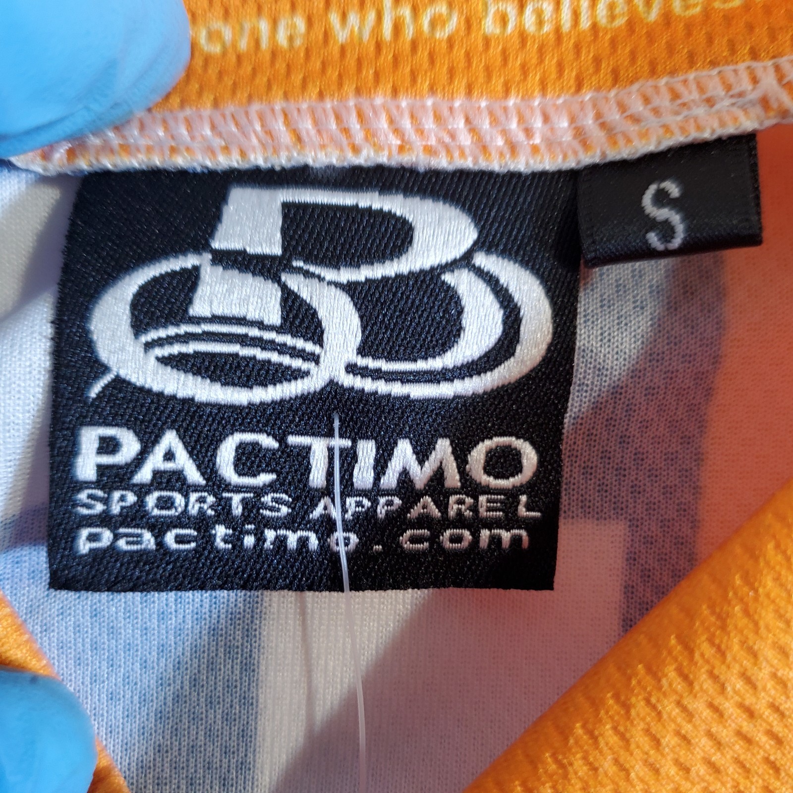 Pactimo Red Orange Christian Cycling Club NEW NWT Small 3/4 Zip Jersey Shirt