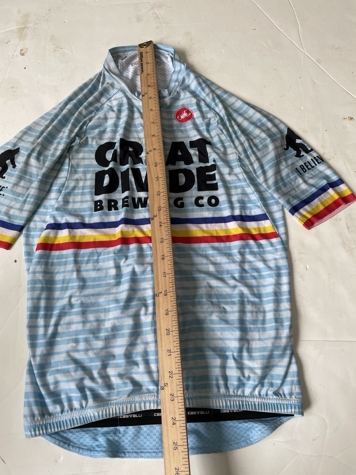 Great Divide Brewing Pro Team Castelli Aero Race 6.0 Cycling Jersey Size Small