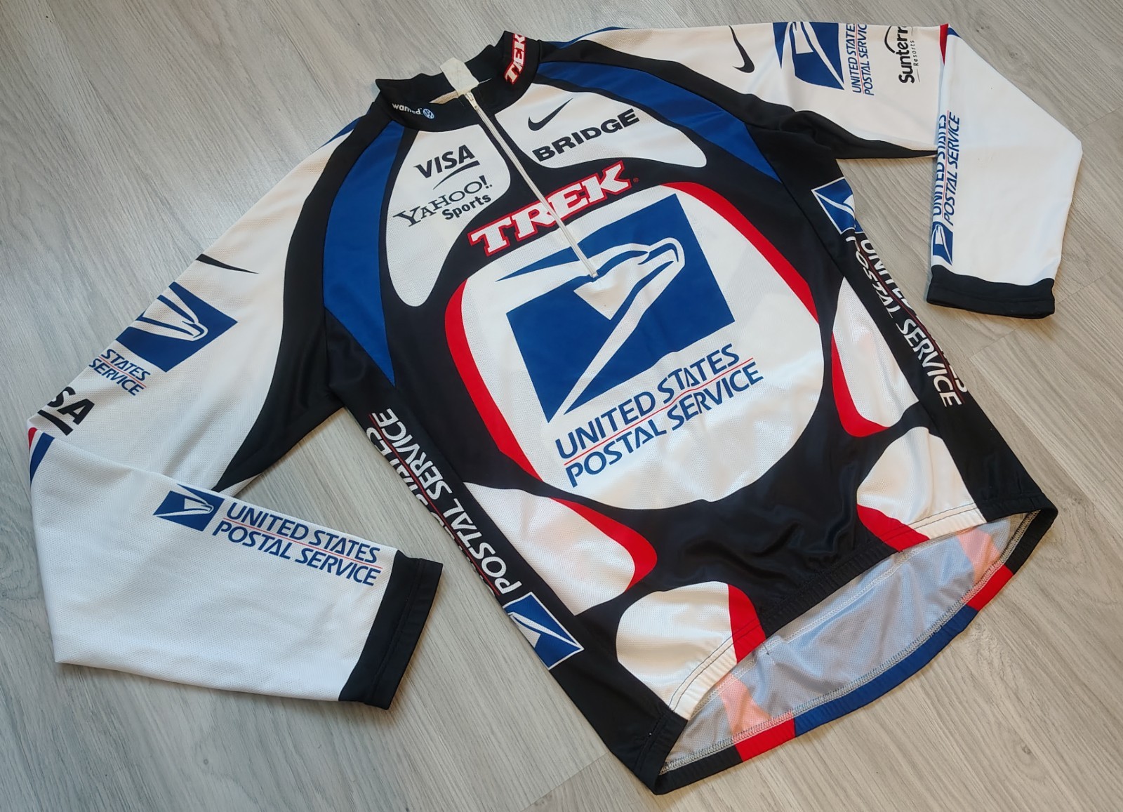 Nike US Postal Lightweight Long-Sleeve Cycling Jersey USPS 2000 Armstrong
