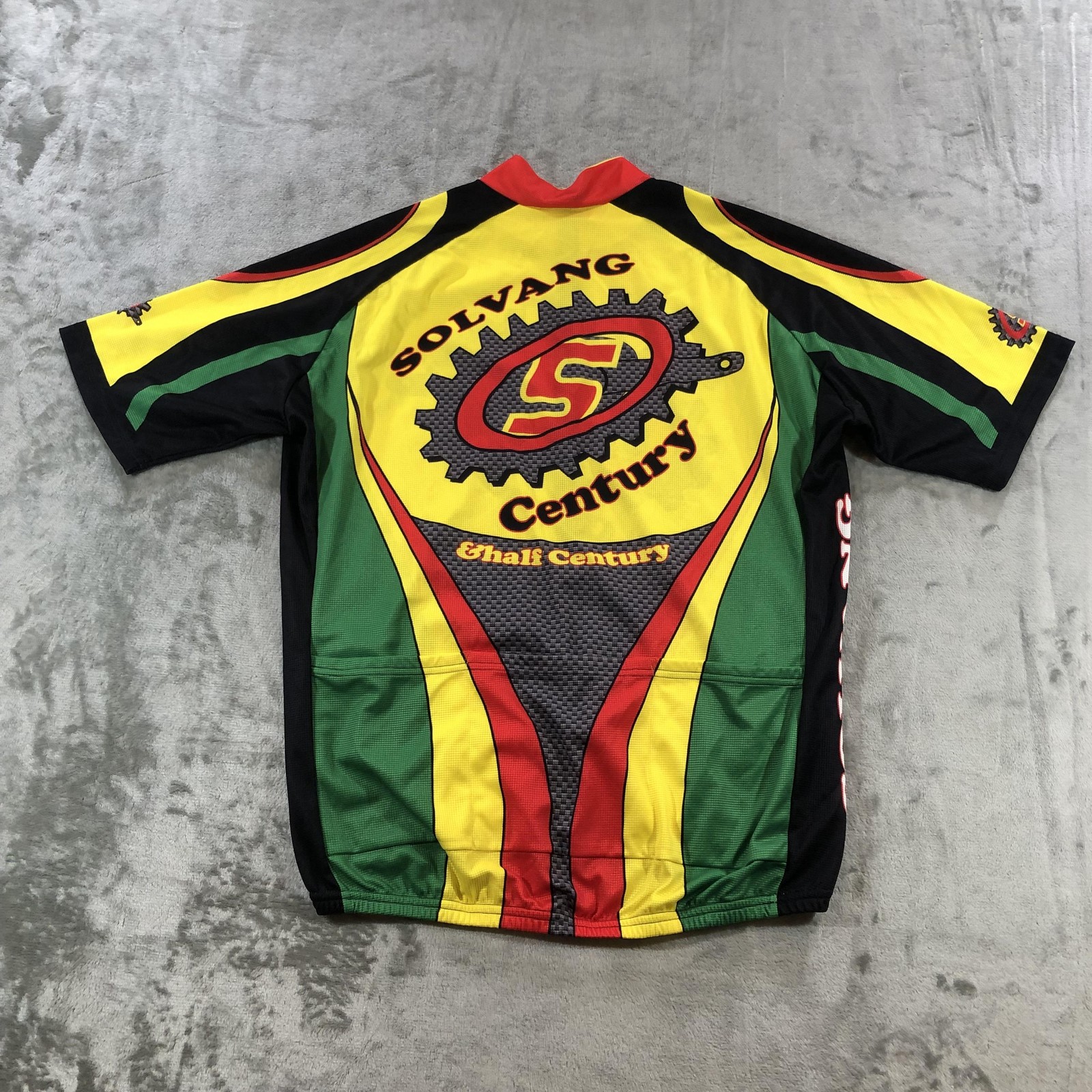Squadra Cycling Jersey Mens 2XL Solvang Century Half Century 1/4 Zip Shirt Bike