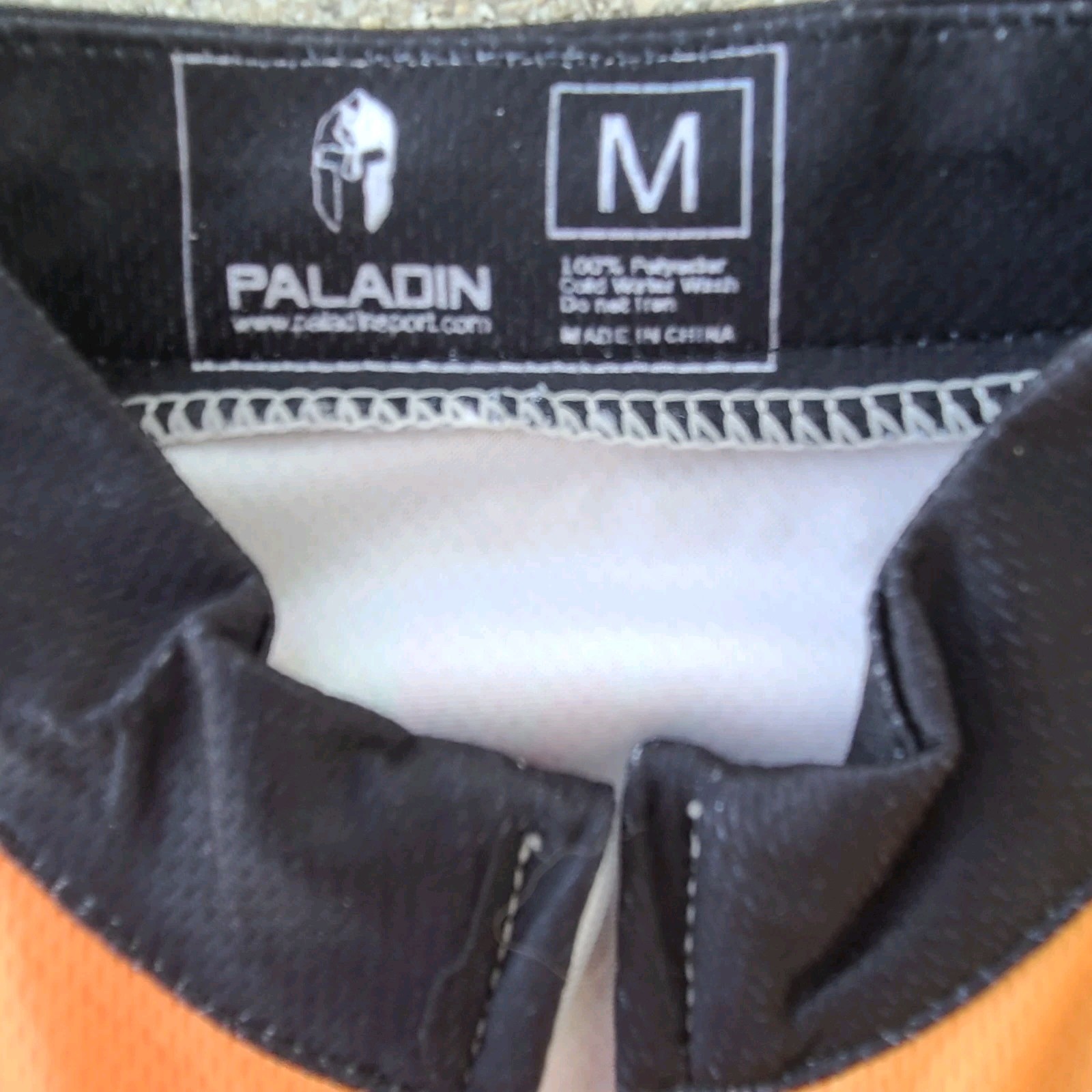 Paladin Cycling Jersey Long Sleeve Full Zip 3 Back Pockets Sunflowers Medium