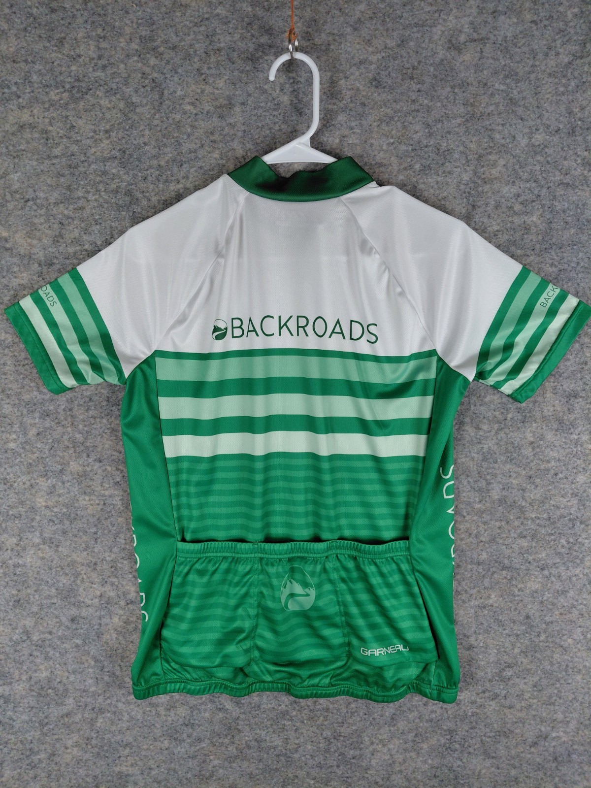 Louis Garneau Cycling Jersey Women’s Medium Green Backroads 100% Polyester – EUC
