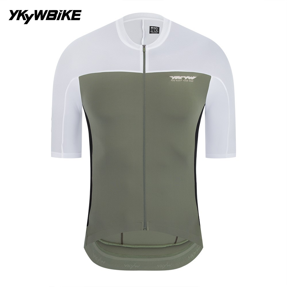 YKYWBIKE 2026 Pro Men Cycling Jersey Short Sleeve UPF50+ Quick Dry MTB Road Top