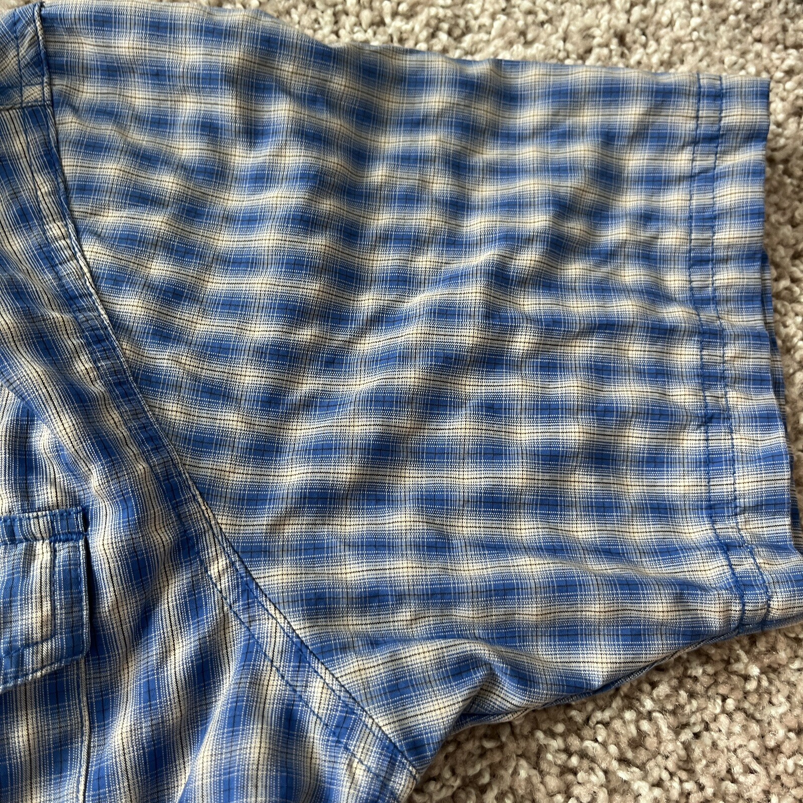 ZOIC Bike Short Sleeve Shirt Checked Size M Vented