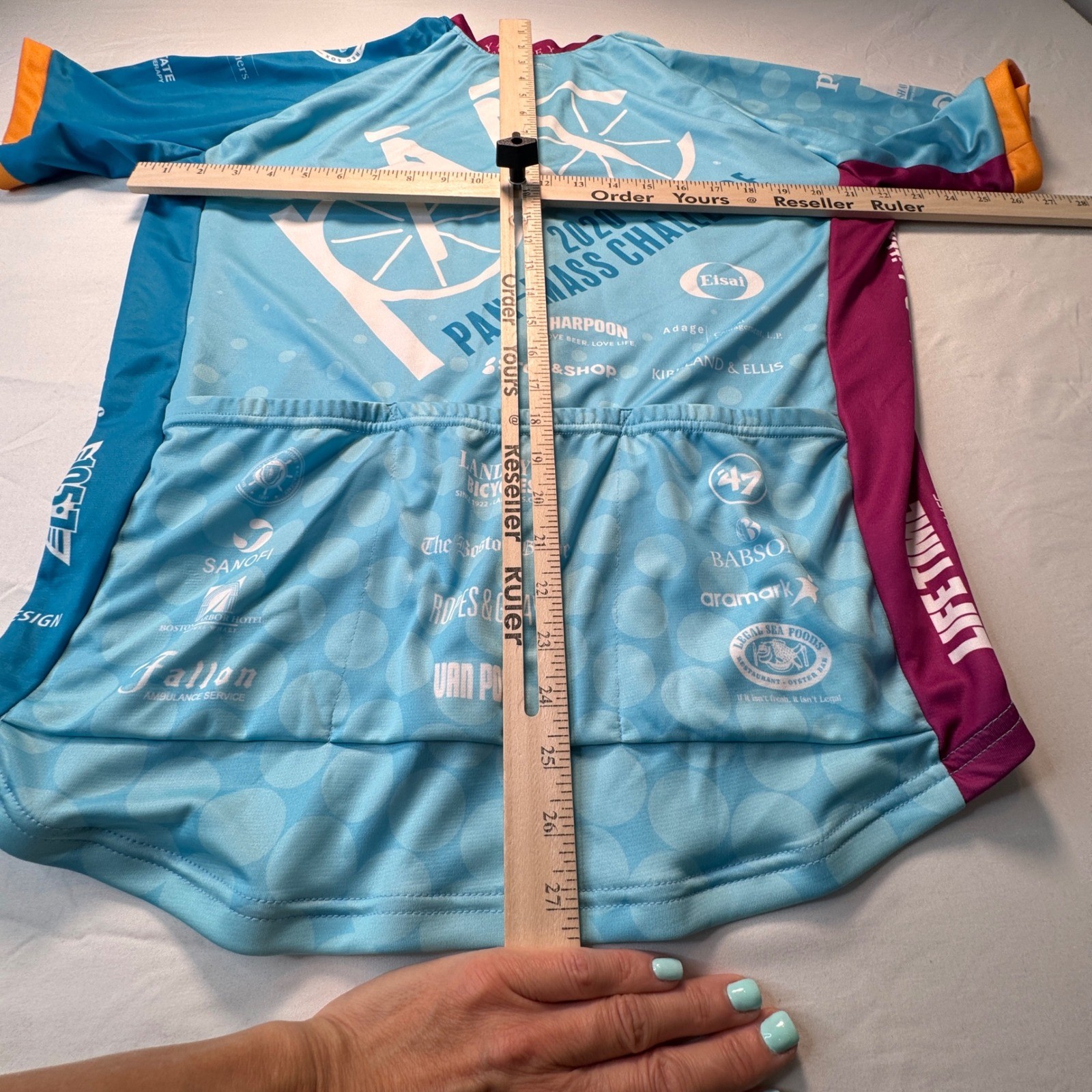 New Balance Cycling Jersey 2020 Pan-Mass Challenge Blue Mens XL Full Zip