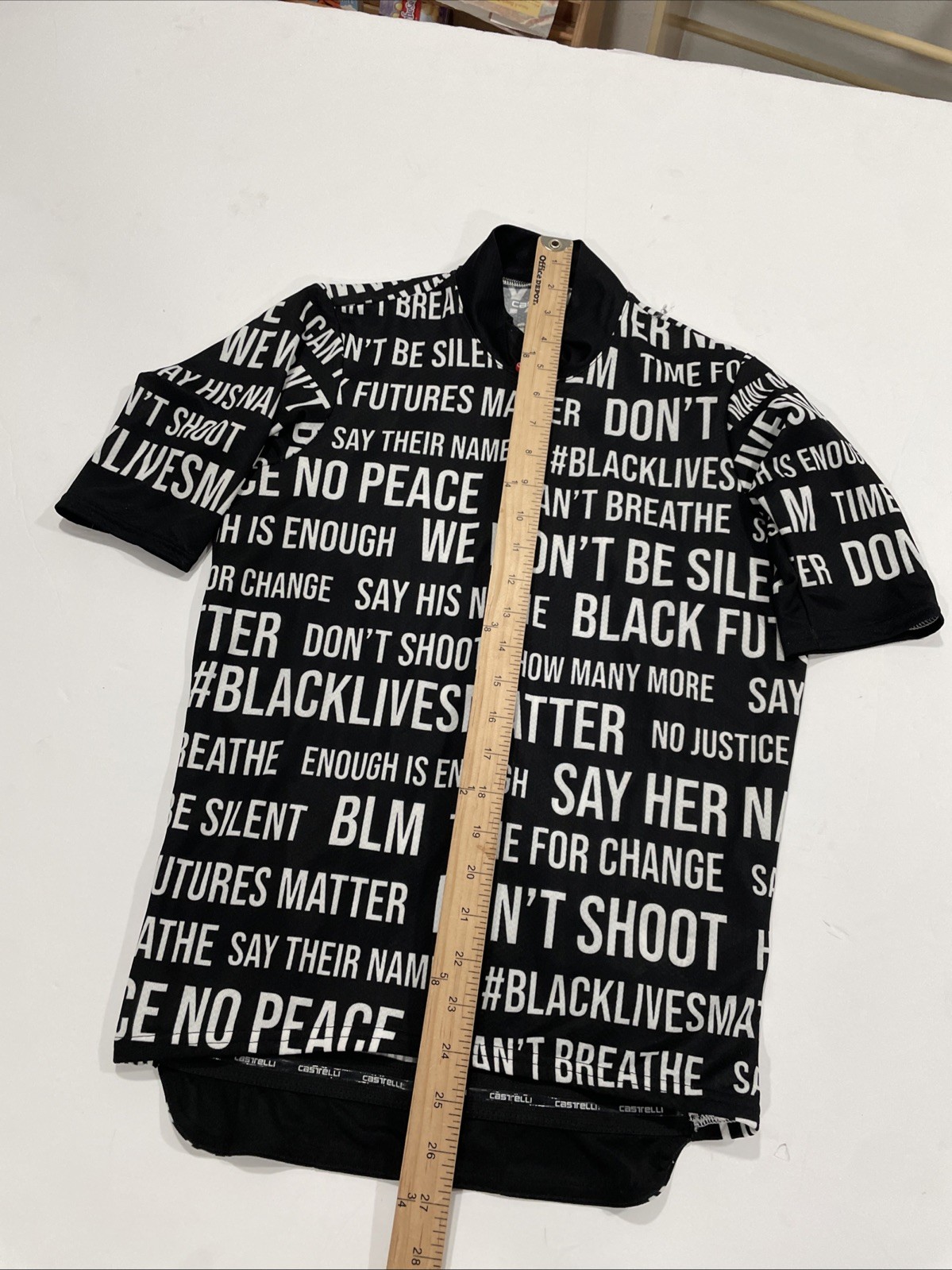 Castelli x Black Lives Matter Men’s Small Cycling Jersey Reggie Miller BLM