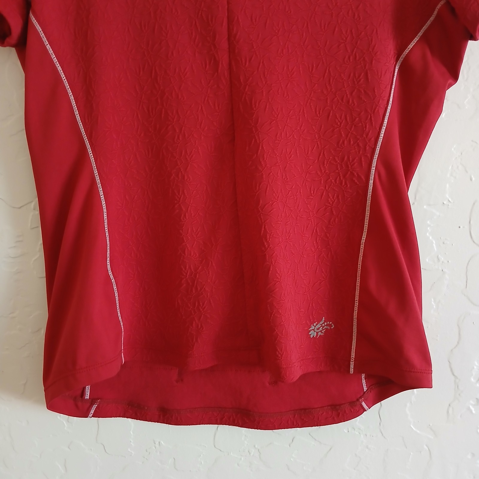 PEARL IZUMI Select Series Half Zip Cycling Jersey Women’s M Red Textured Bike