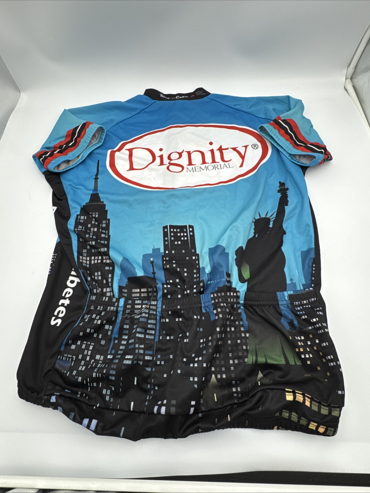Peak 1 Sports Cycling Jersey Dignity Memorial Race Day Unisex Size XL