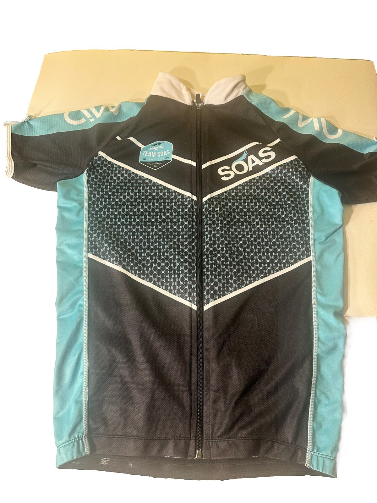 Soas Signature Print Cycling Jersey Men’s Size Large Rare Free Shipping