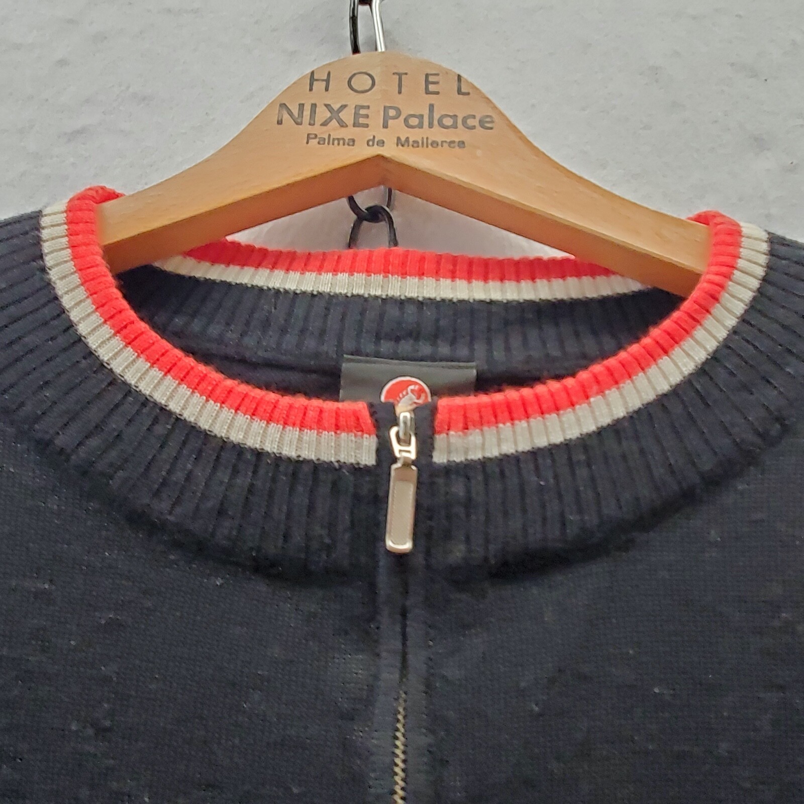 Castelli Wool Blend 1/4 Zip Bicycle Jersey Made in China 2XL
