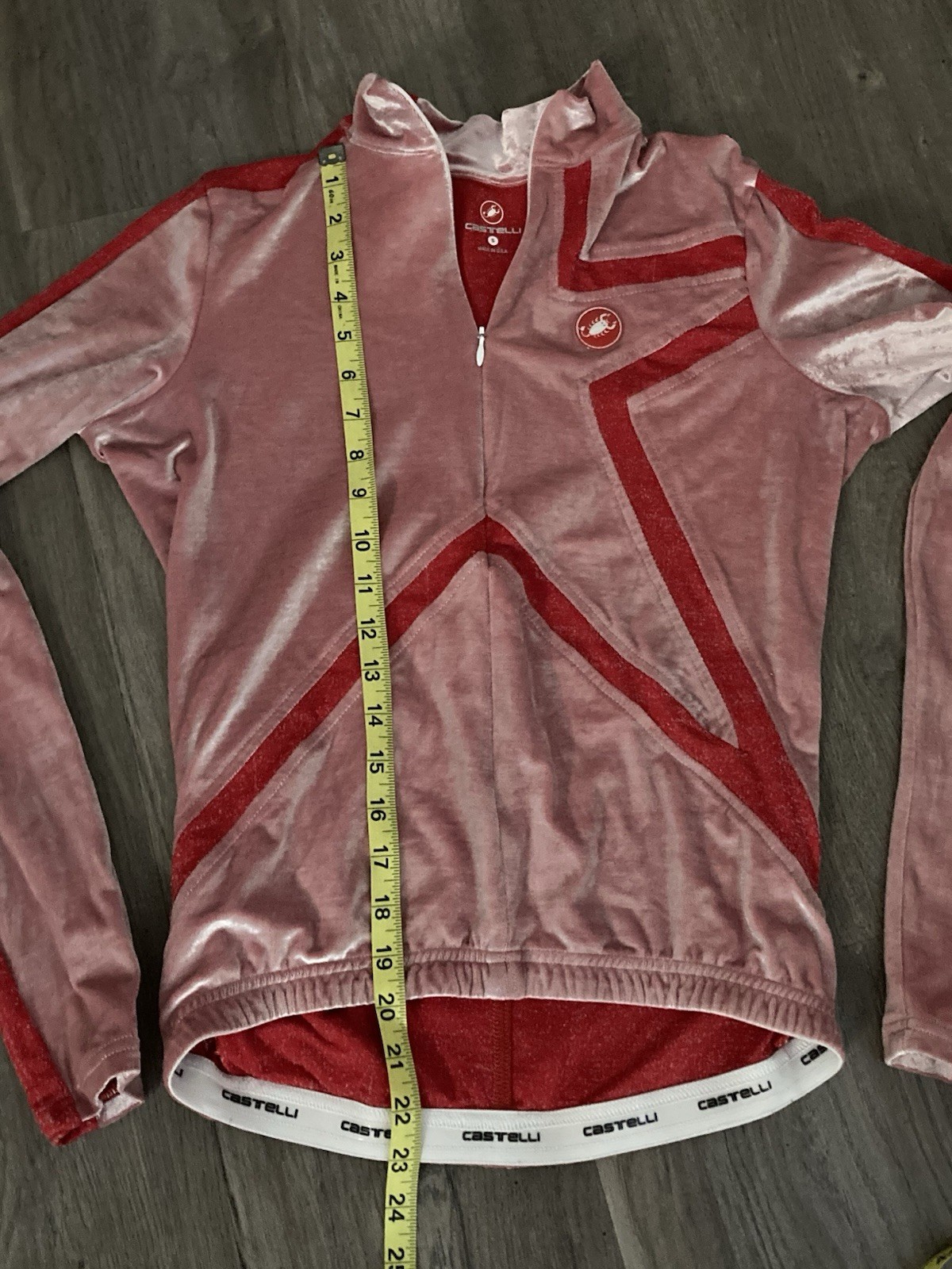 Castelli Women’s Size Small Pink and Red Cycling Long Sleeve Jersey