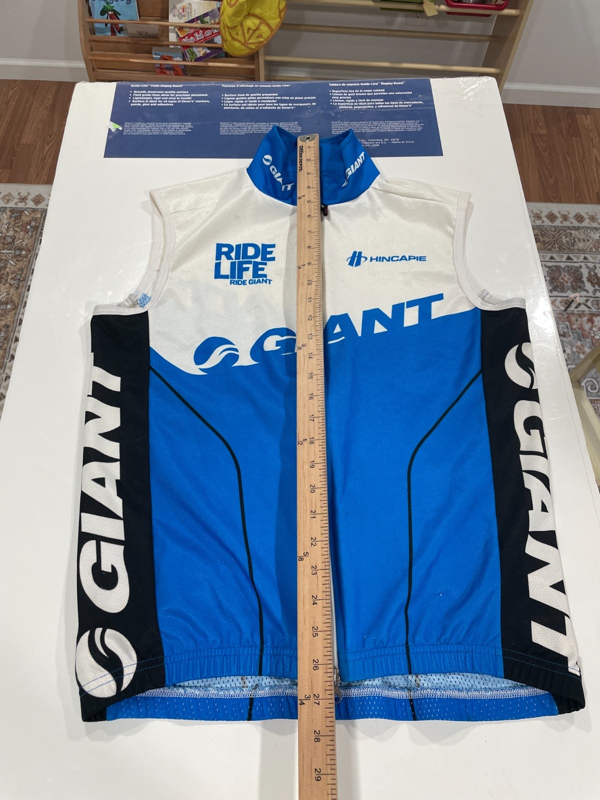 Hincapie Giant Bicycles cycling vest sleeveless men’s medium 2-way Zipper
