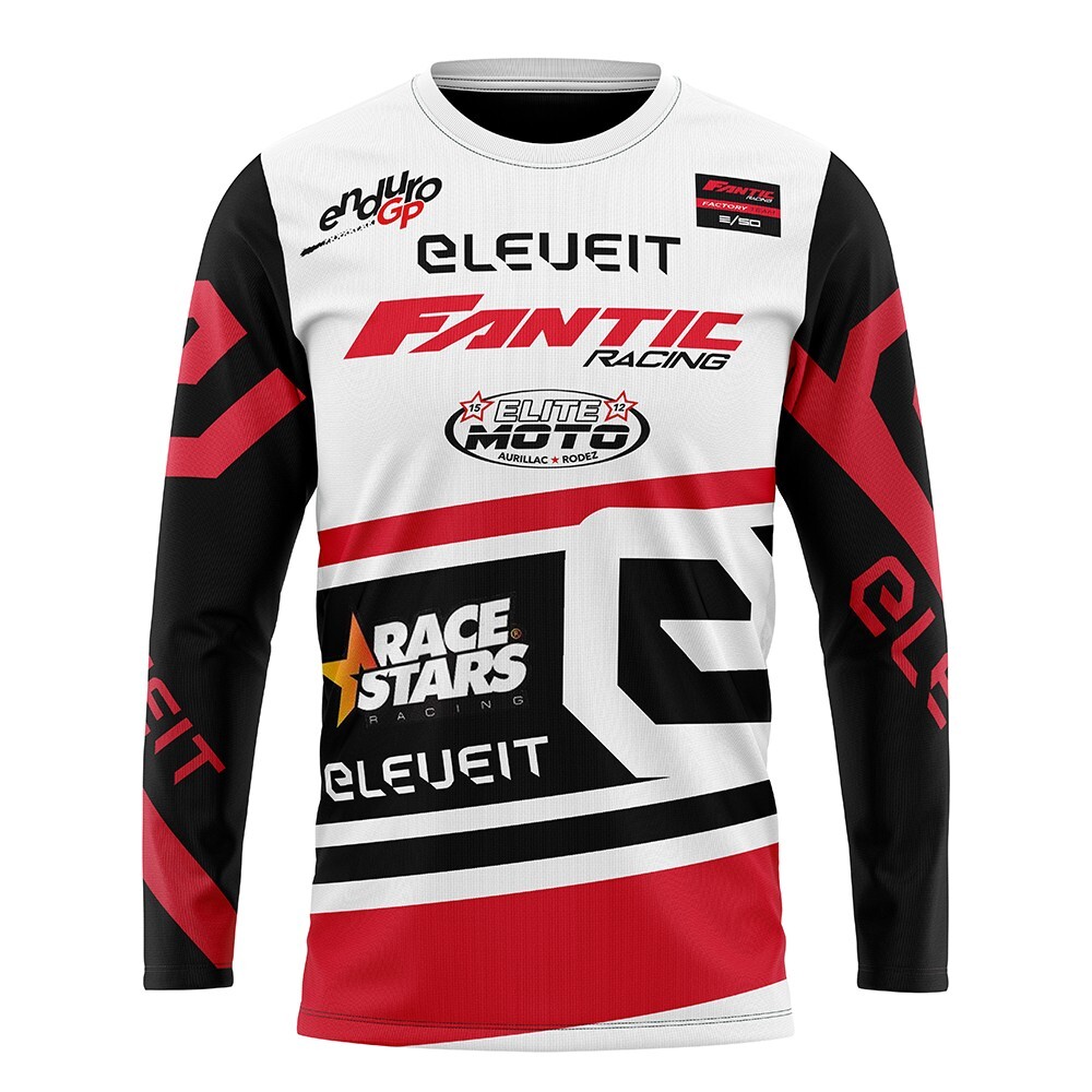 Fantic Long Sleeve Motocross Enduro Racing Dirt Bike Moto Off-Road MTB Shirts