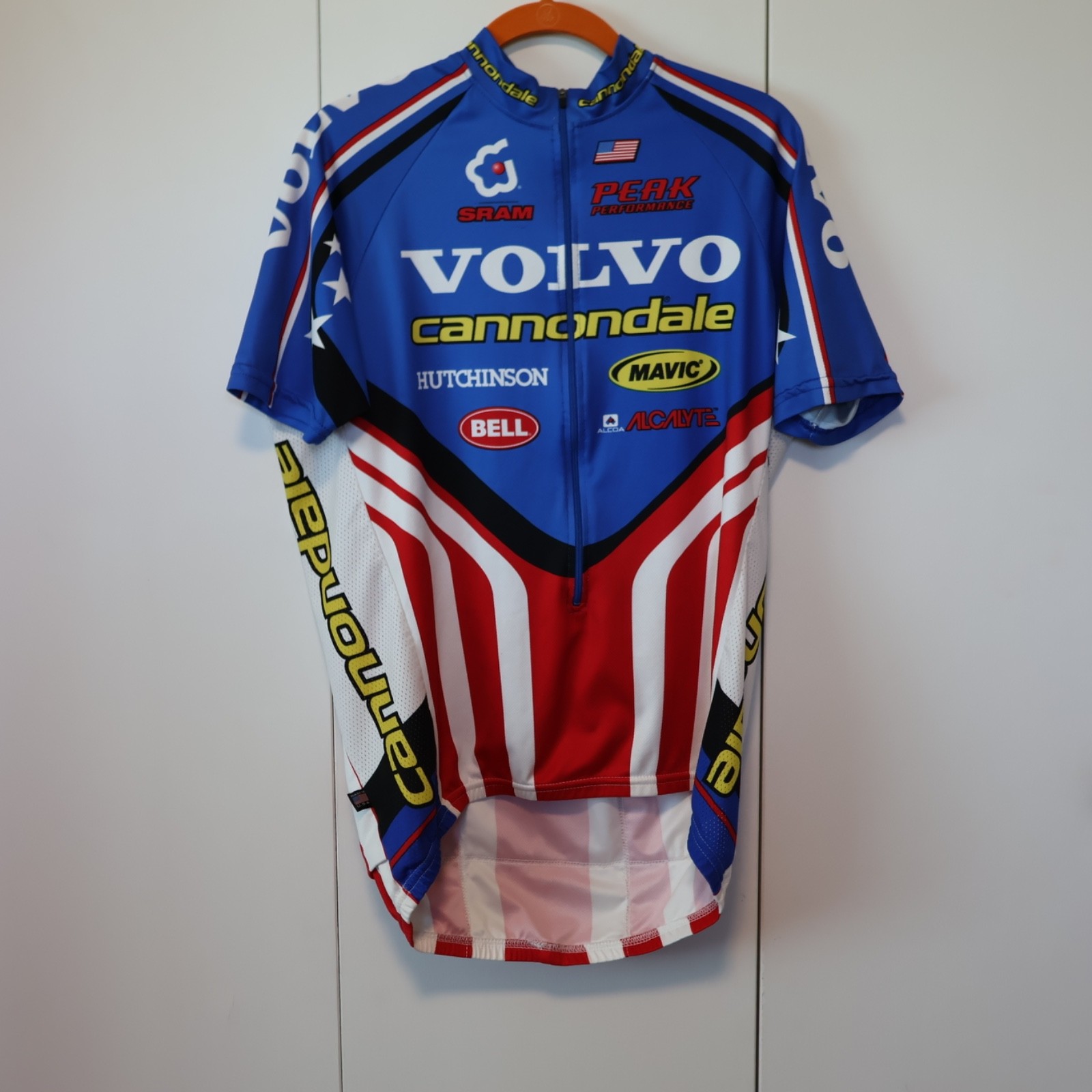 Vintage Volvo Cannondale Jersey Mtb Mountain Bike 90’s Mavic Sram Bell Large