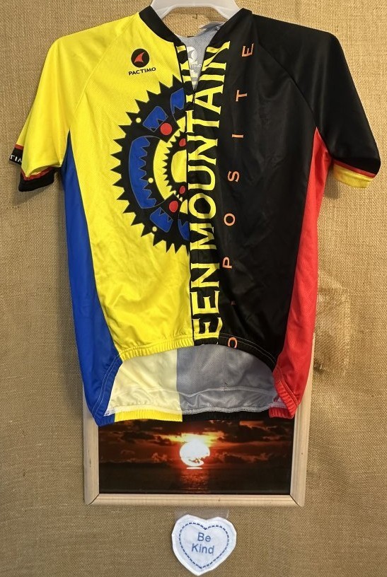 NWT Pactimo men’s multi-color cycling M short sleeve jersey ¾ front zipper multi