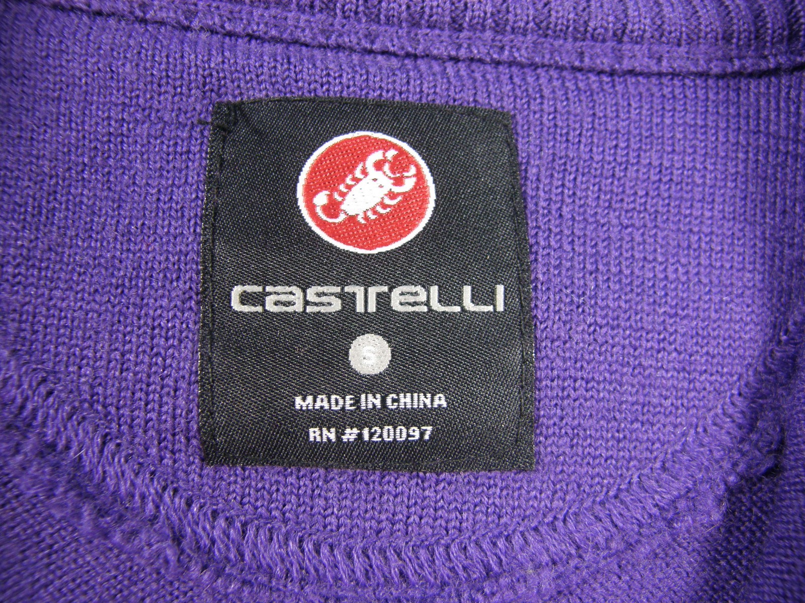 Vntg Castelli Cycling Jersey Woman’s S Wool Blend 1/4 Zip LS Very light Wear EX