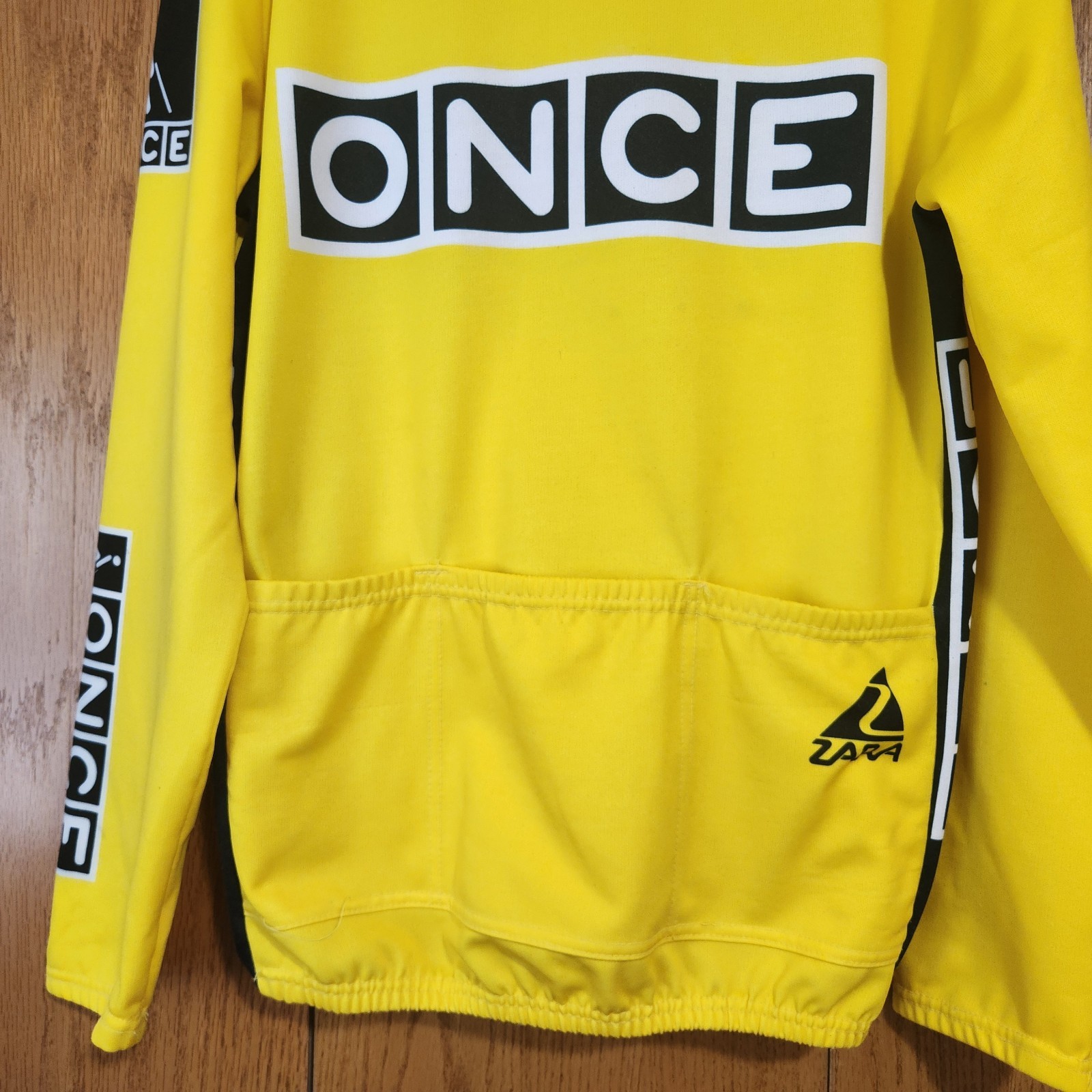 VINTAGE ONCE TEAM CYCLING LONG SLEEVE JERSEY GIORDANA LOOK MAVIC SIZE L, GUC