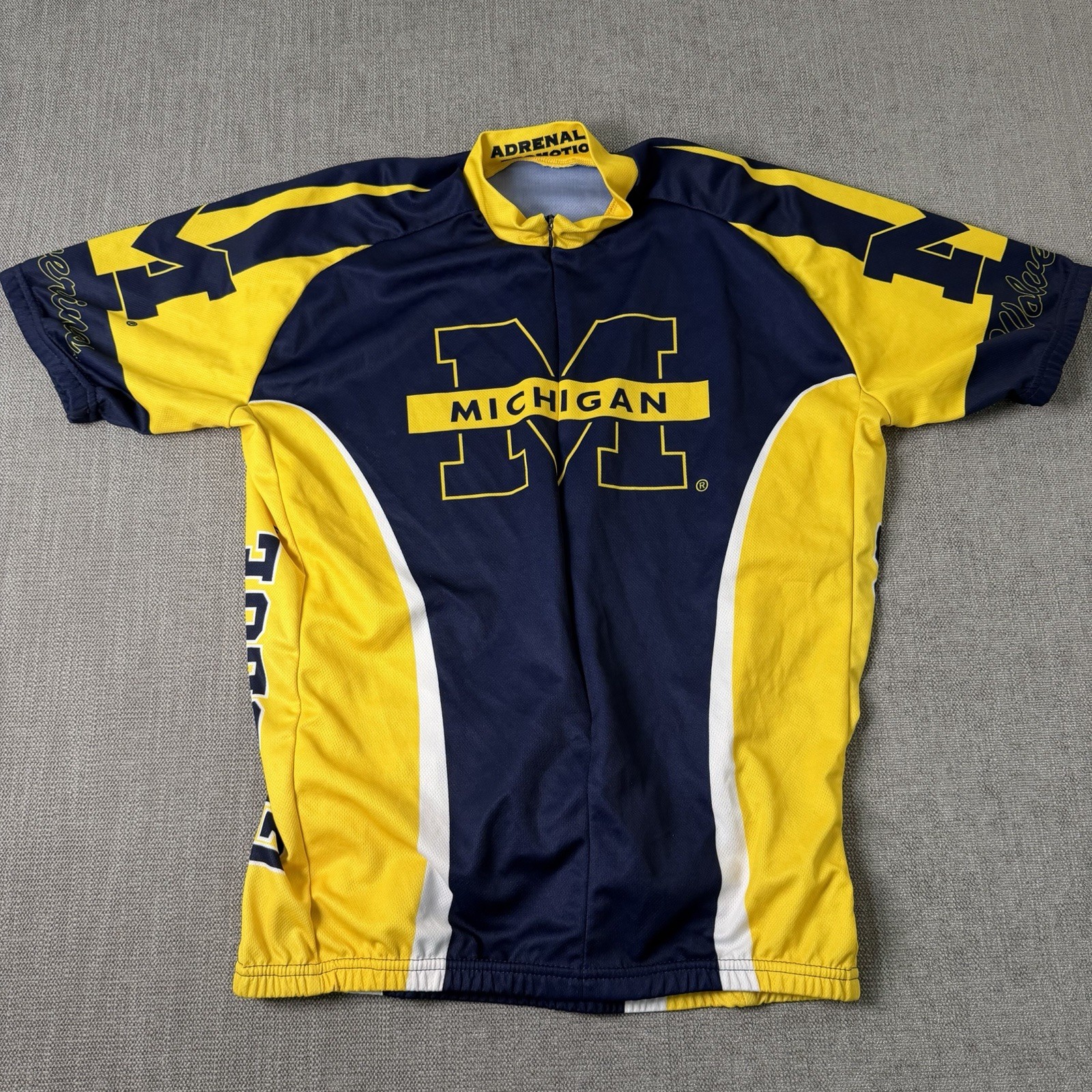 Michigan Wolverines Men’s Cycling Jersey Adrenaline Promotions Size M/L