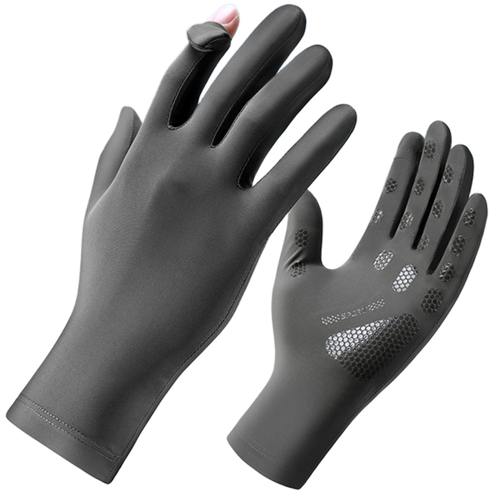 Touchscreen Ready Cycling Gloves UPF50+ Sun Protection Breathable Ice Silk Fit