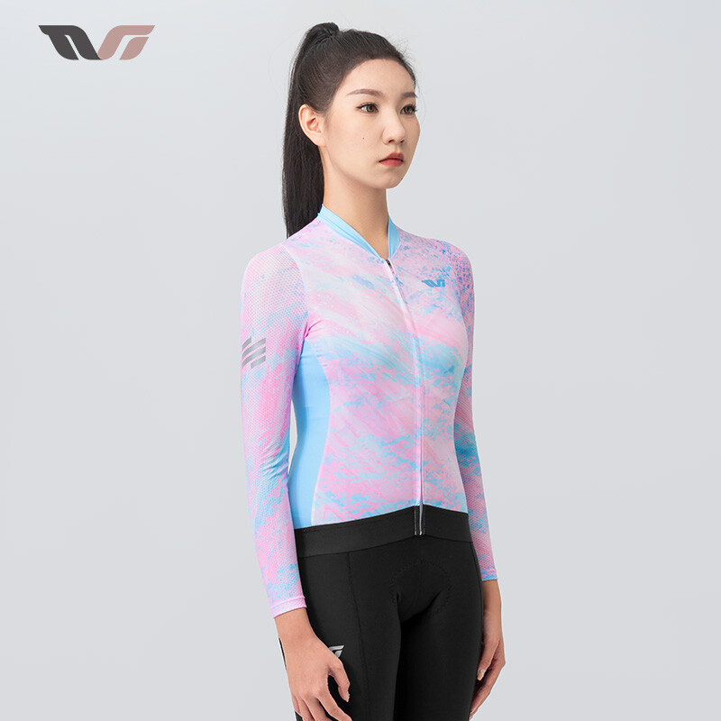 ROCKBROS TVI Series Women Cycling Jersey Breathable Long Sleeve Bicycle Clothing