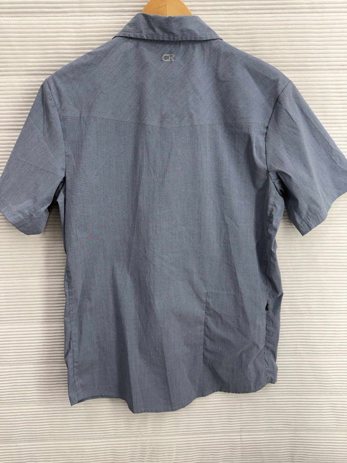 Club Ride Short Sleeve Snap Up Cycling Shirt Western Stretch Size M
