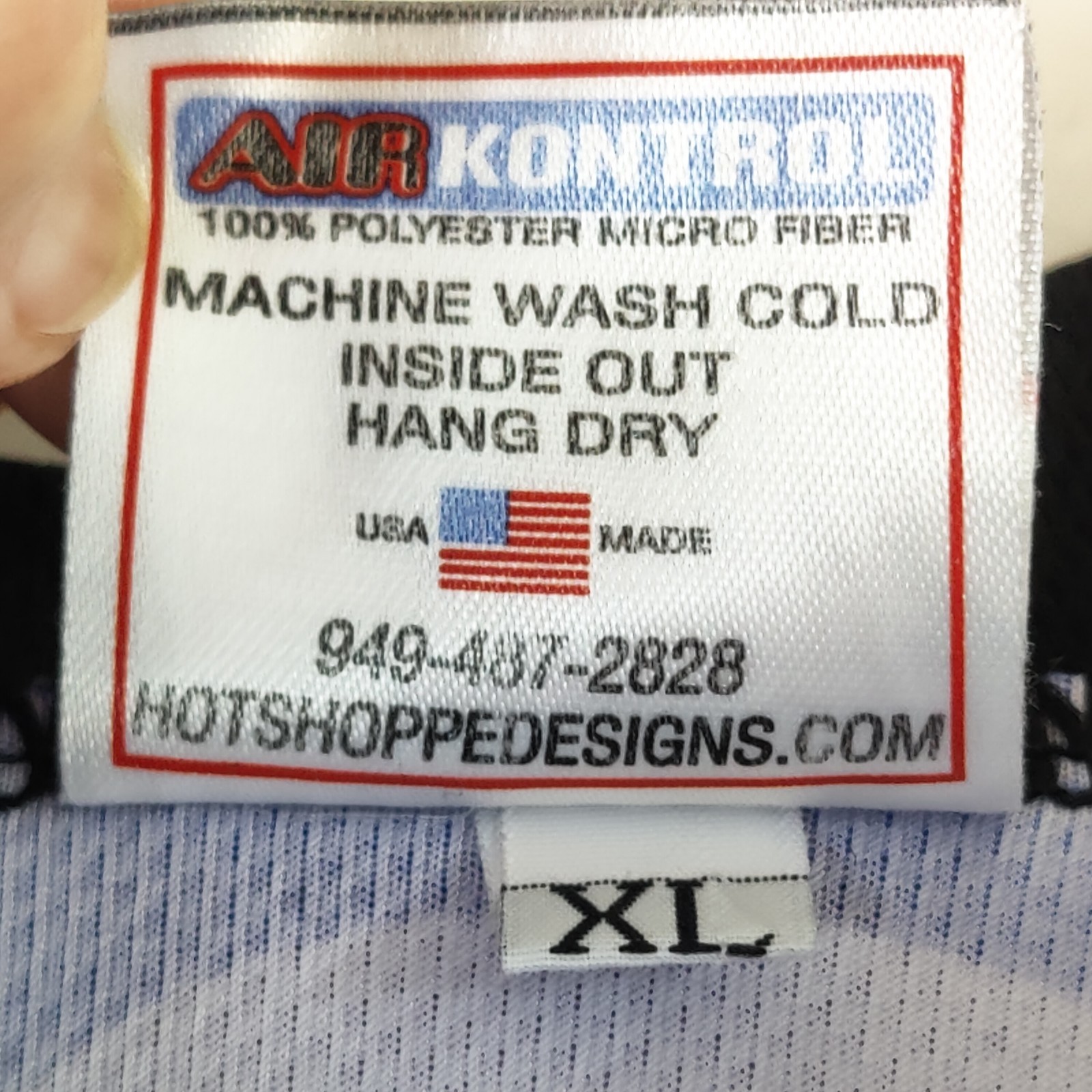 XL Cycling Shirt Point B Short Sleeve 3-Pocket Hot Shoppe Design Blue