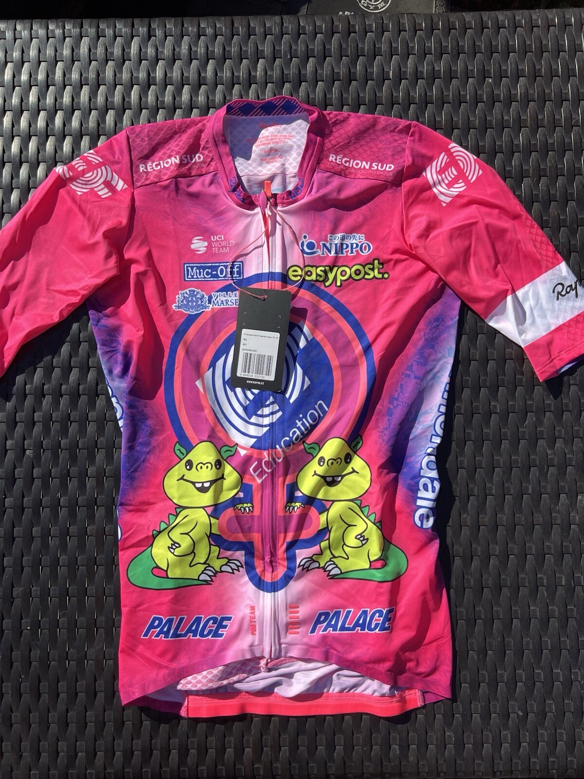Brand New Palace Rapha EF Education First Pro Team Aero Jersey Pink Size Medium
