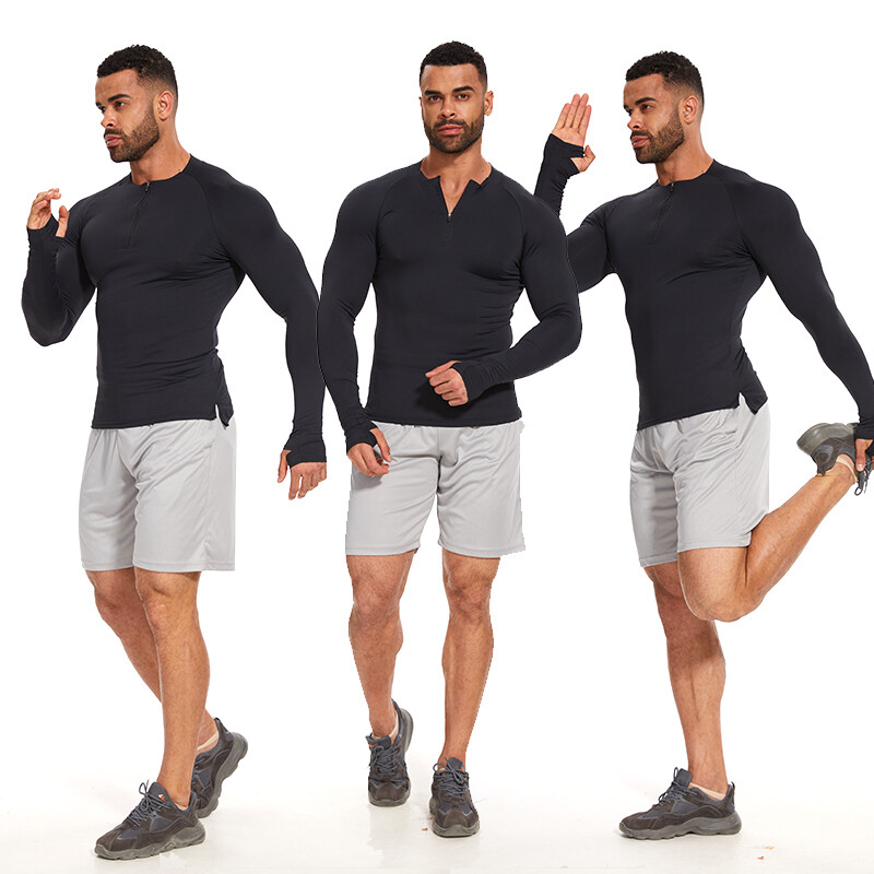 Men Cycling Jerseys Quick-dry Long Sleeve Bike Shirt Cycle Tops Sport Breathable